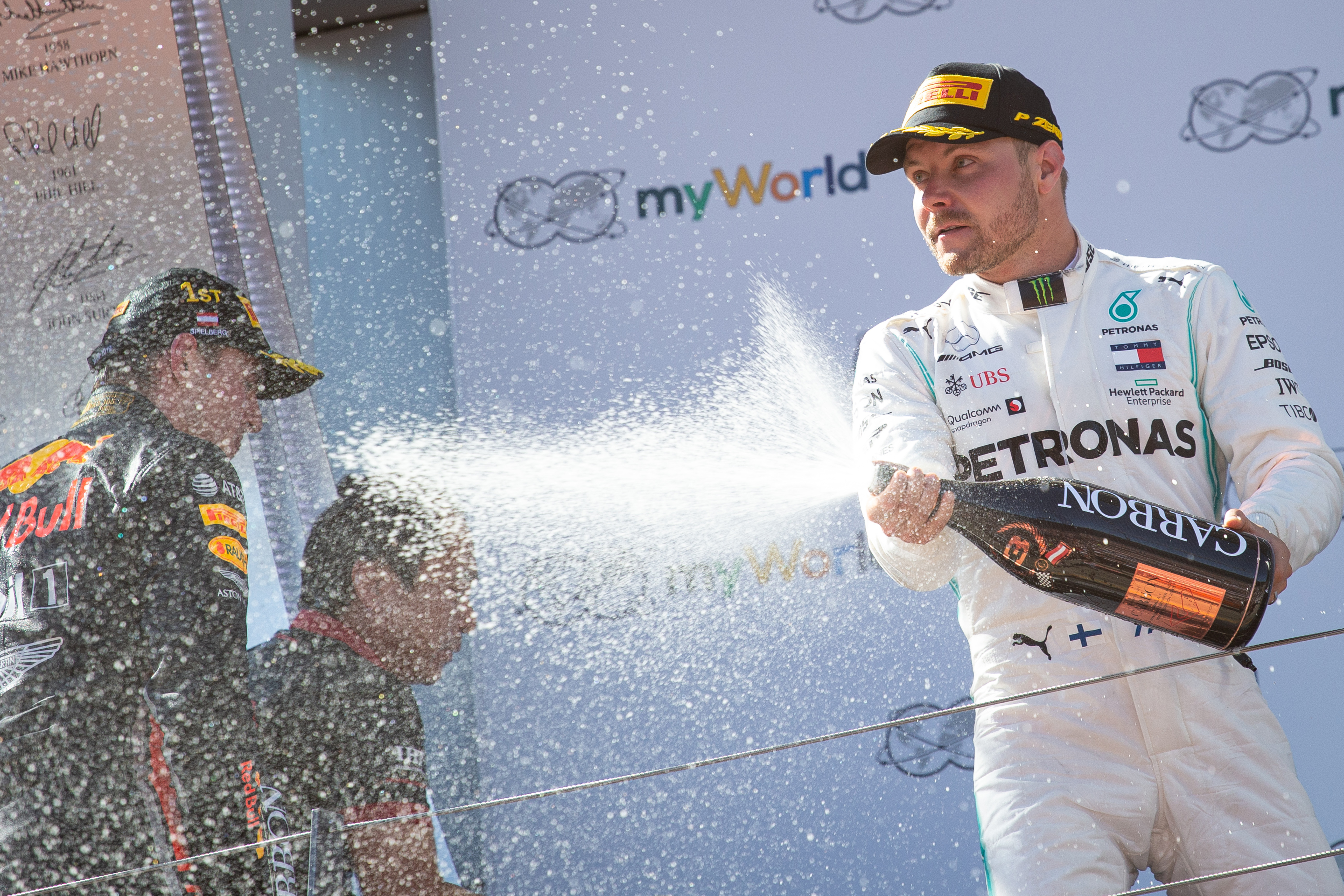 Valtteri Bottas Mercedes Austria podium F1