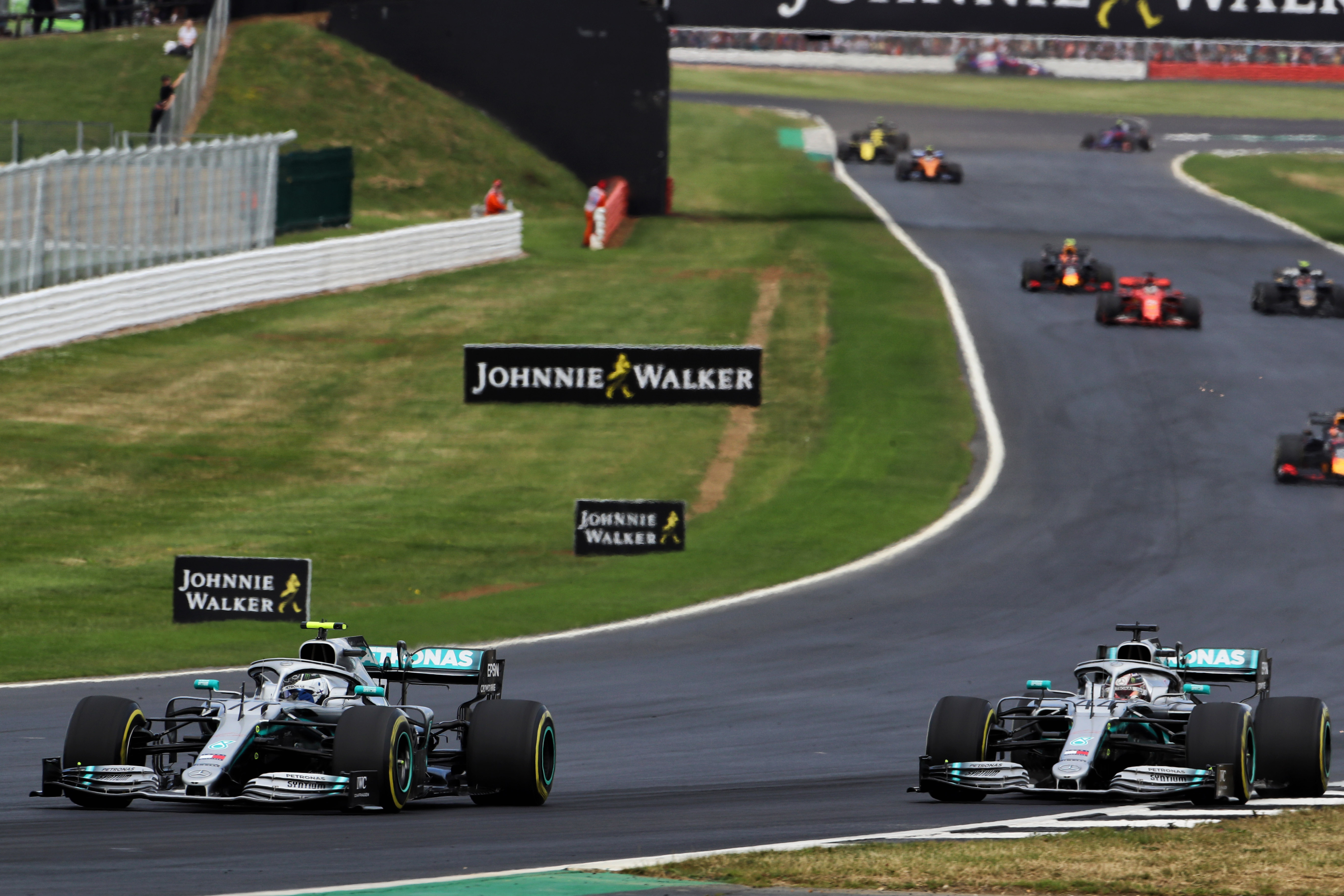 Lewis Hamilton Valterri Bottas Mercedes F1 Silverstone 2020