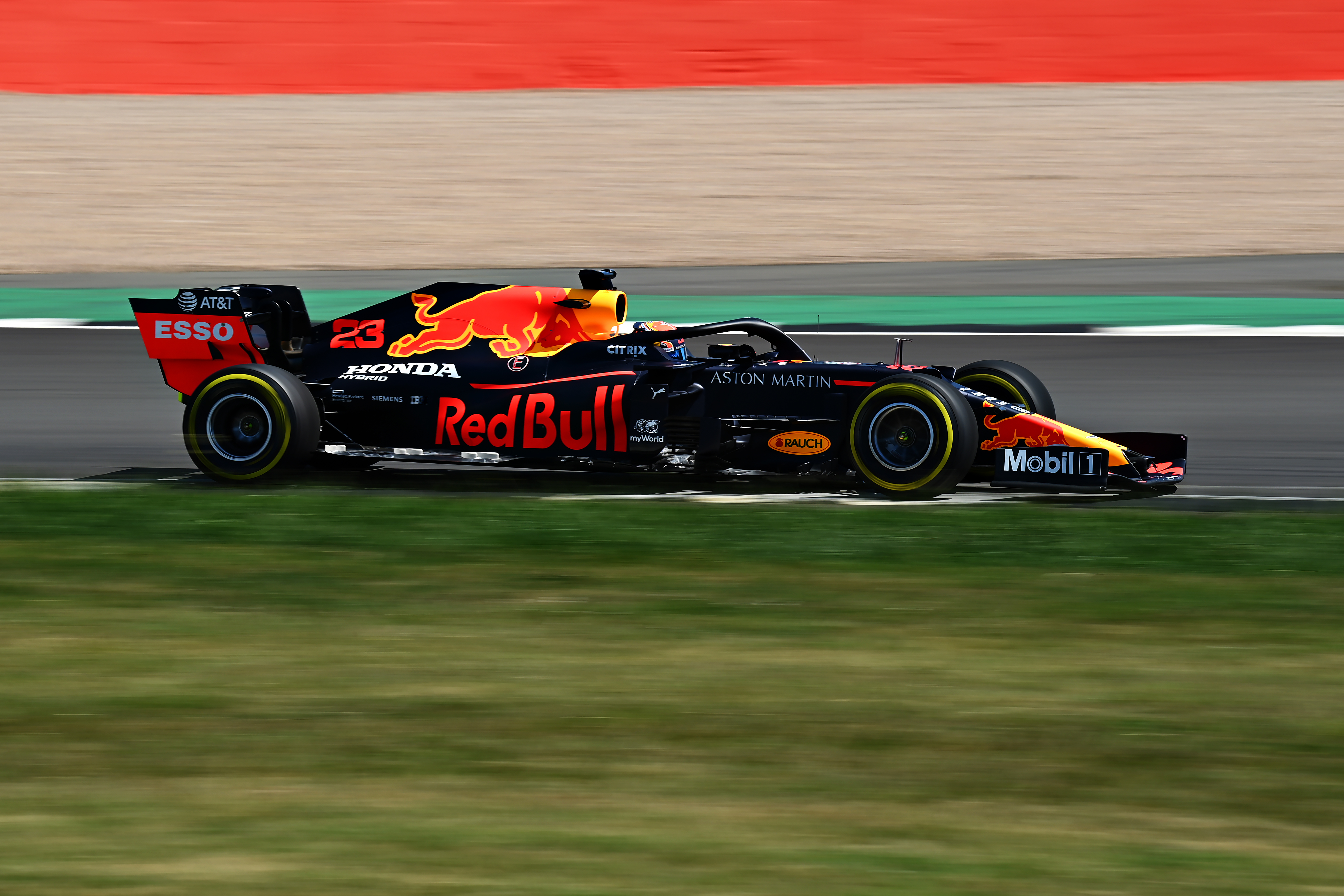 Alex Albon Red Bull Silverstone filming day 2020