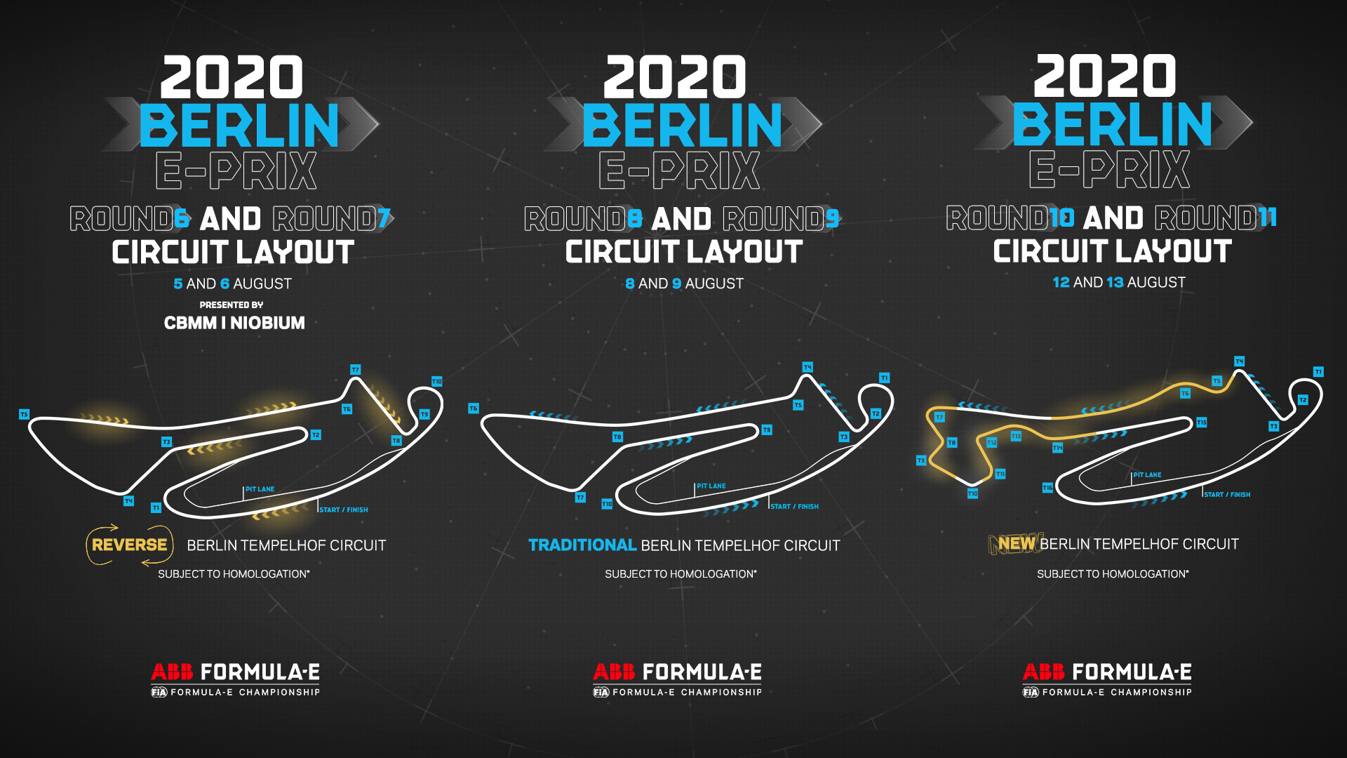 Berlin Formula E tracks