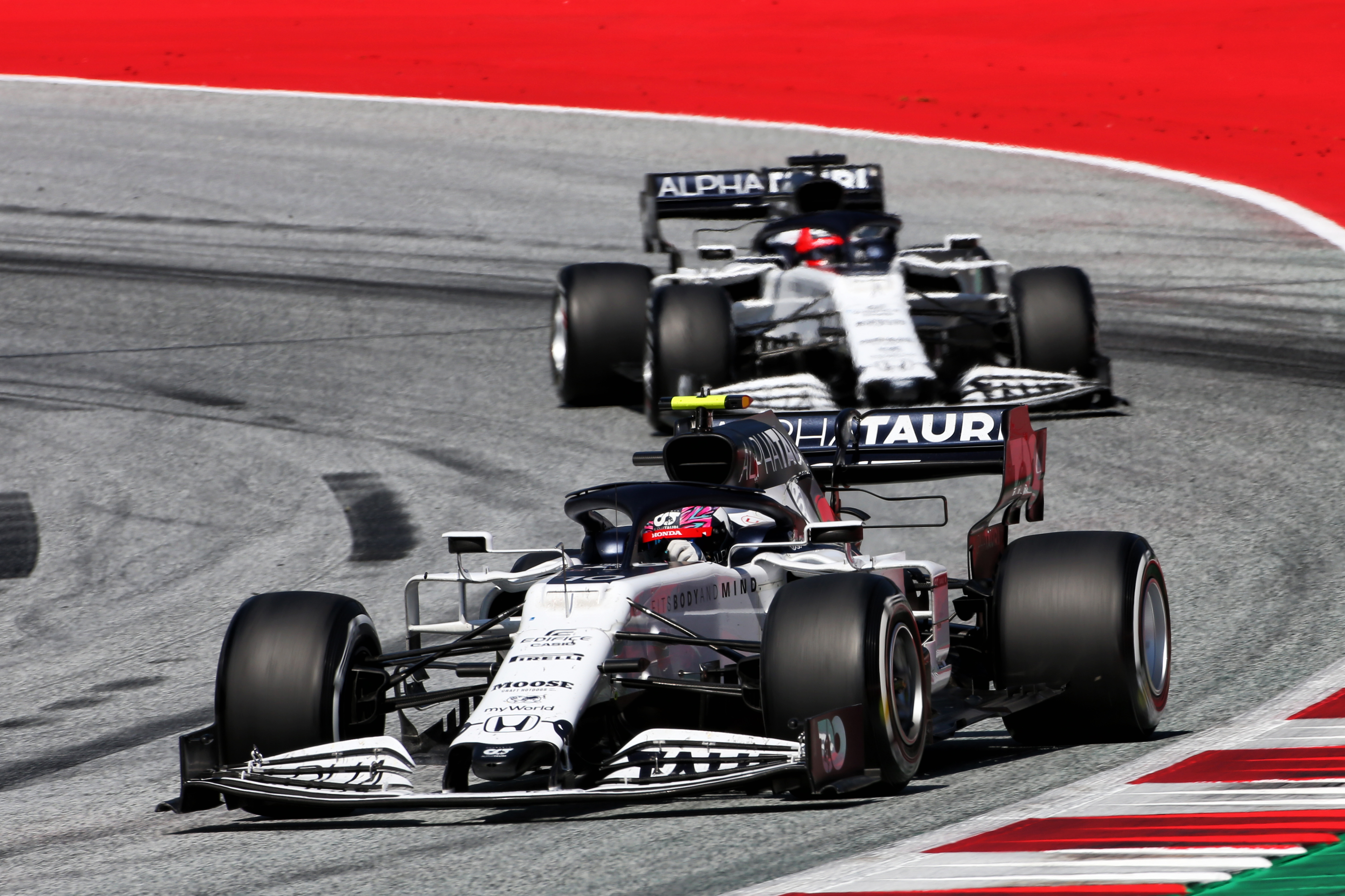 Pierre Gasly Daniil Kvyat AlphaTauri F1 2020 Austrian Grand Prix