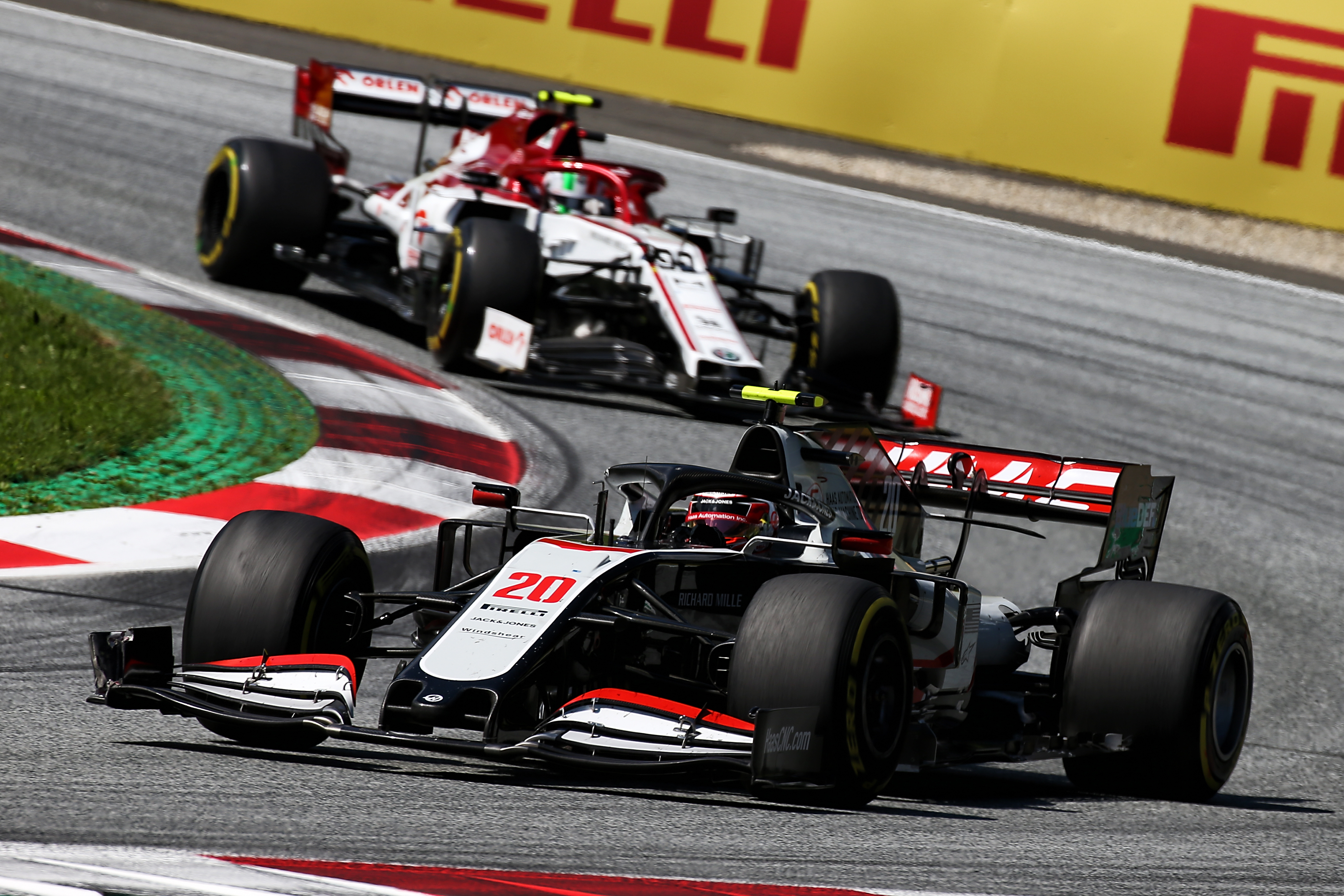 Kevin Magnussen Antonio Giovinazzi Haas Alfa Romeo Ferrari Austrian Grand Prix F1 2020