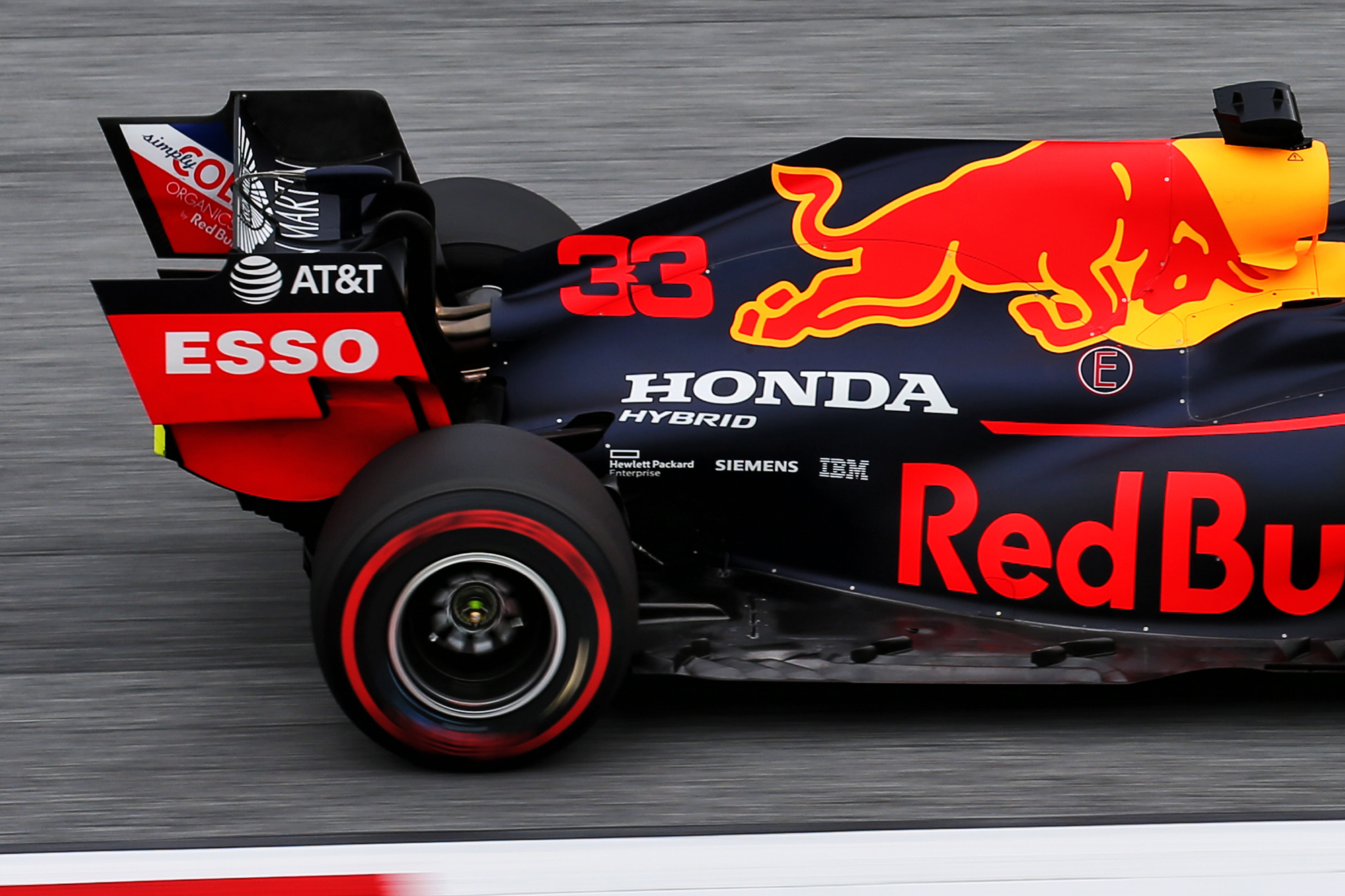 Red Bull old rear wing detail Austrian GP F1 2020