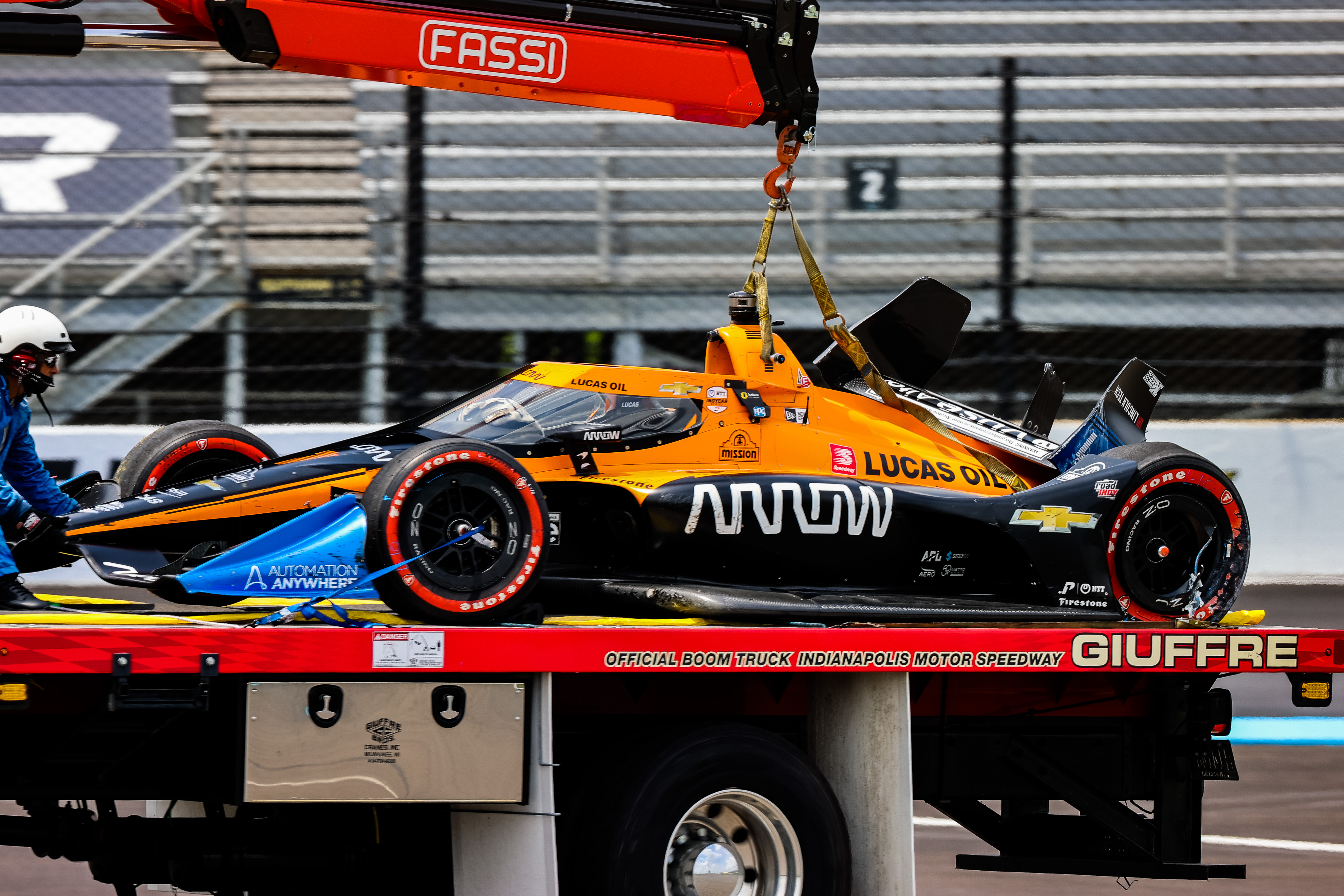 Oliver Askew crash Indianapolis IndyCar 2020