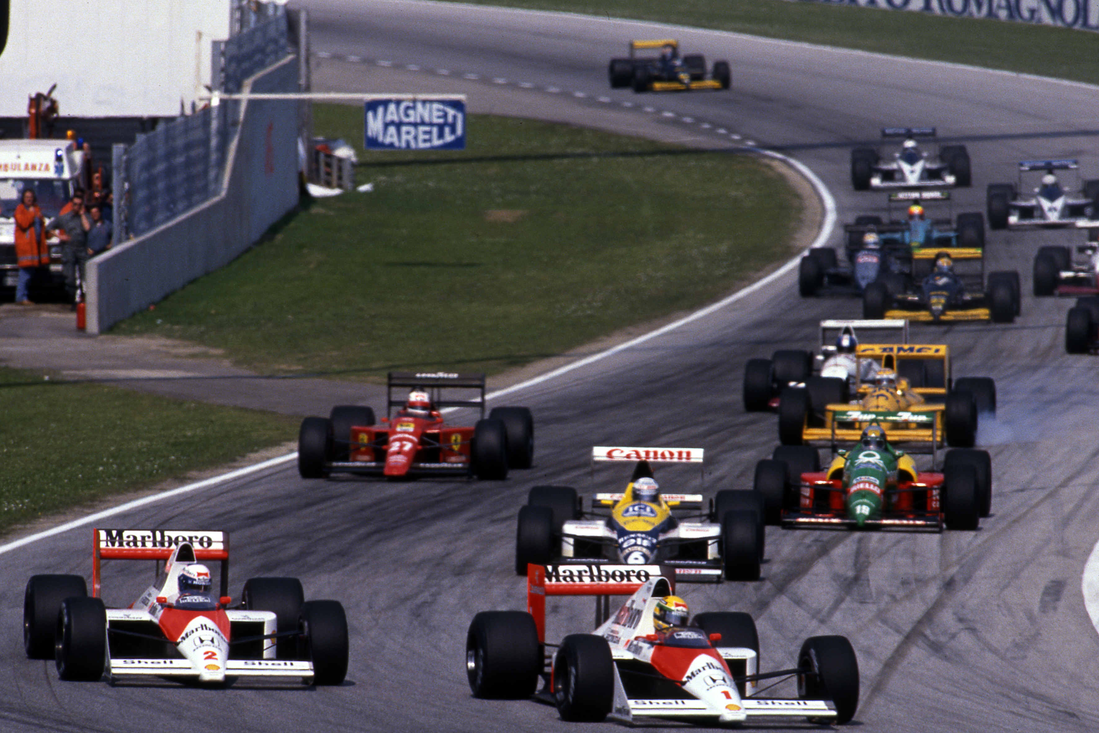 Ayrton Senna Alain Prost San Marino Grand Prix 1989 Imola