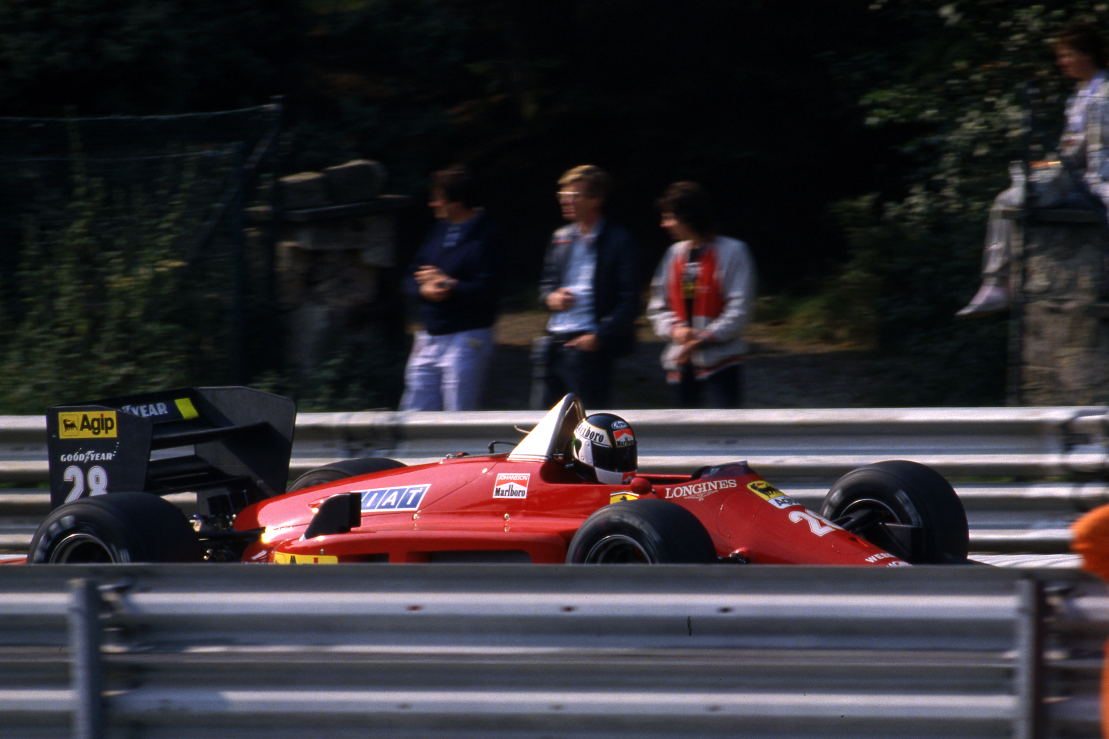 Stefan Johansson Ferrari Belgian Grand Prix 1985 Spa