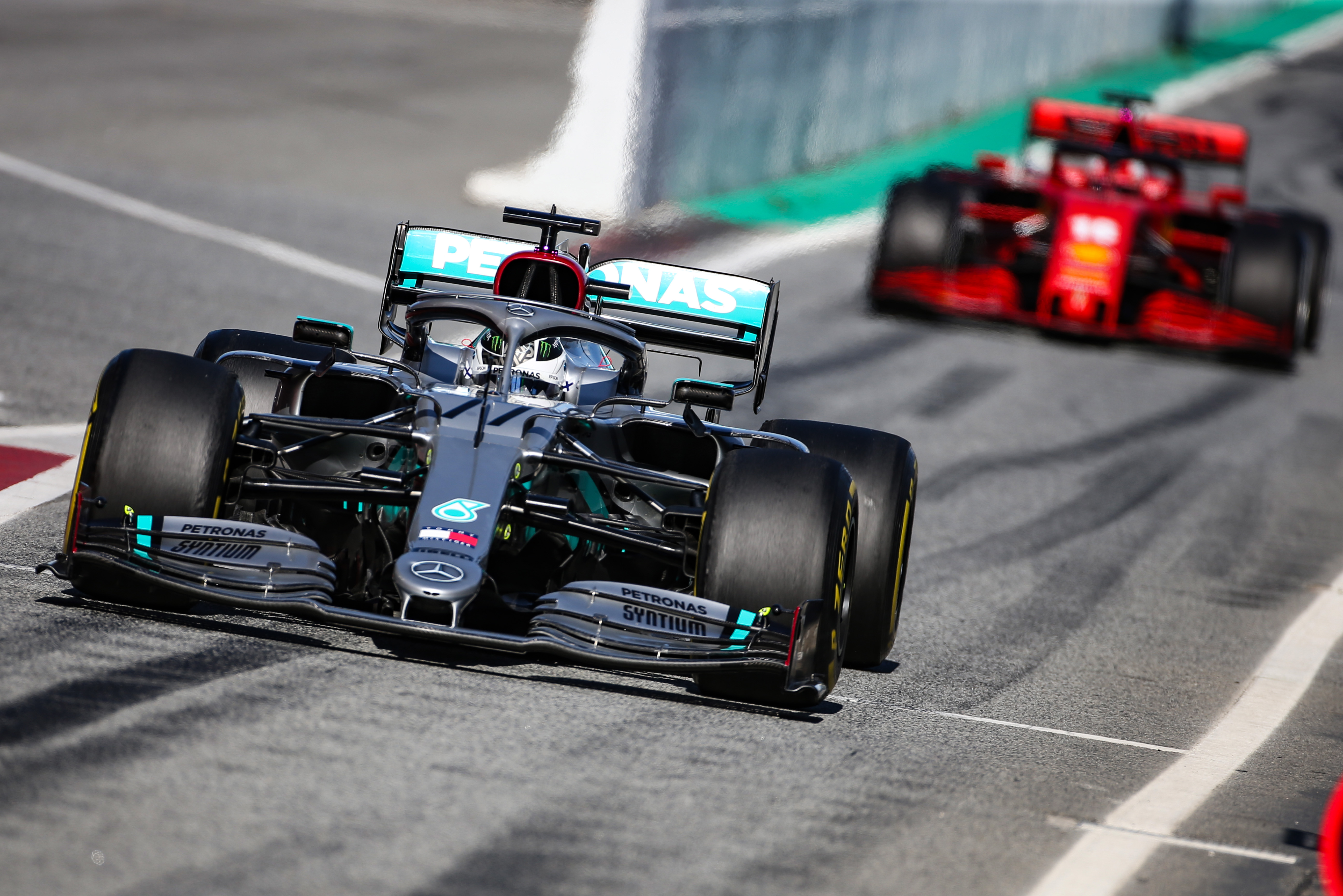 Valtteri Bottas Charles Leclerc Mercedes Ferrari Hungary F1 2020