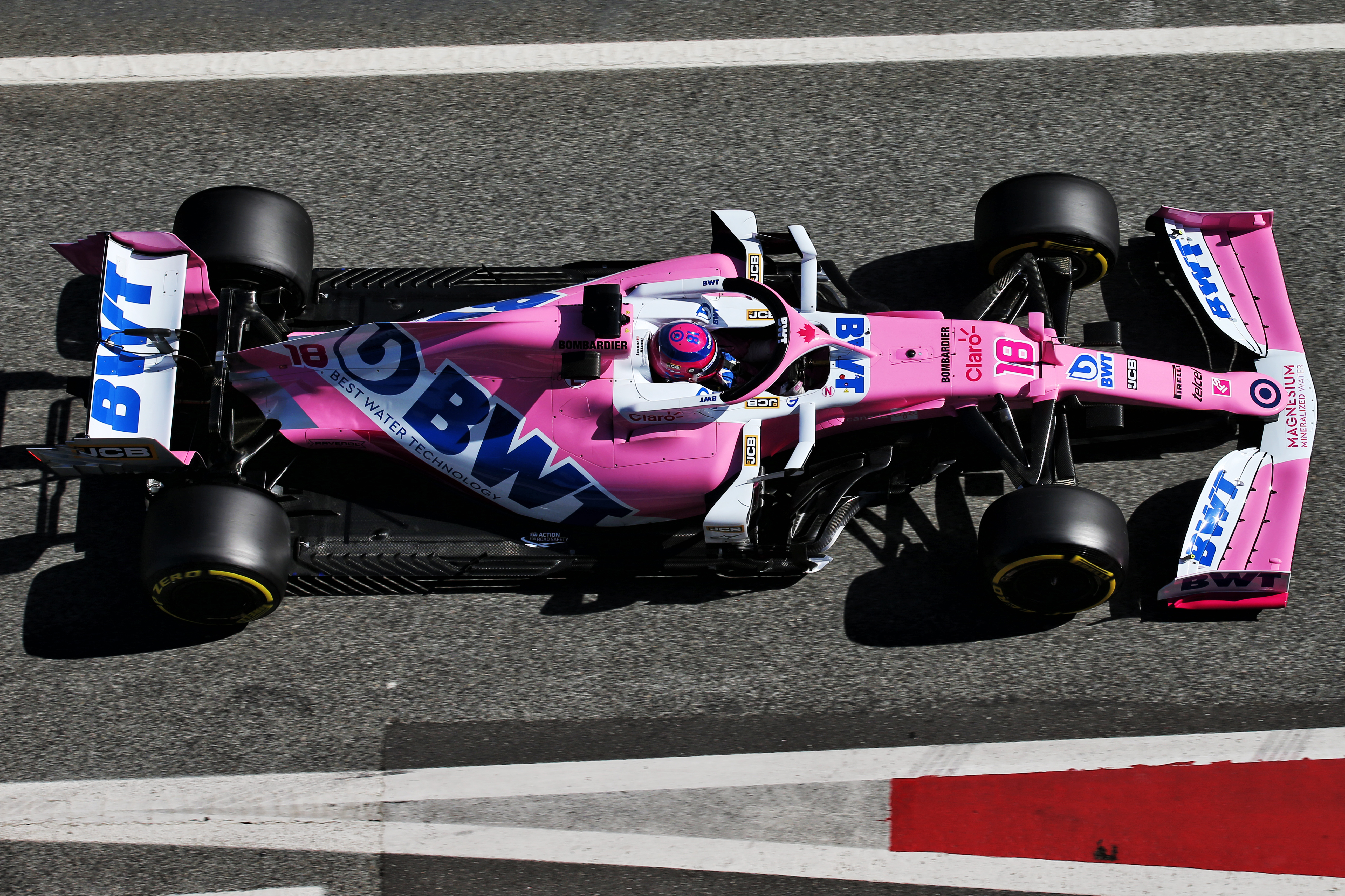 Lance Stroll Racing Point Barcelona F1 testing 2020