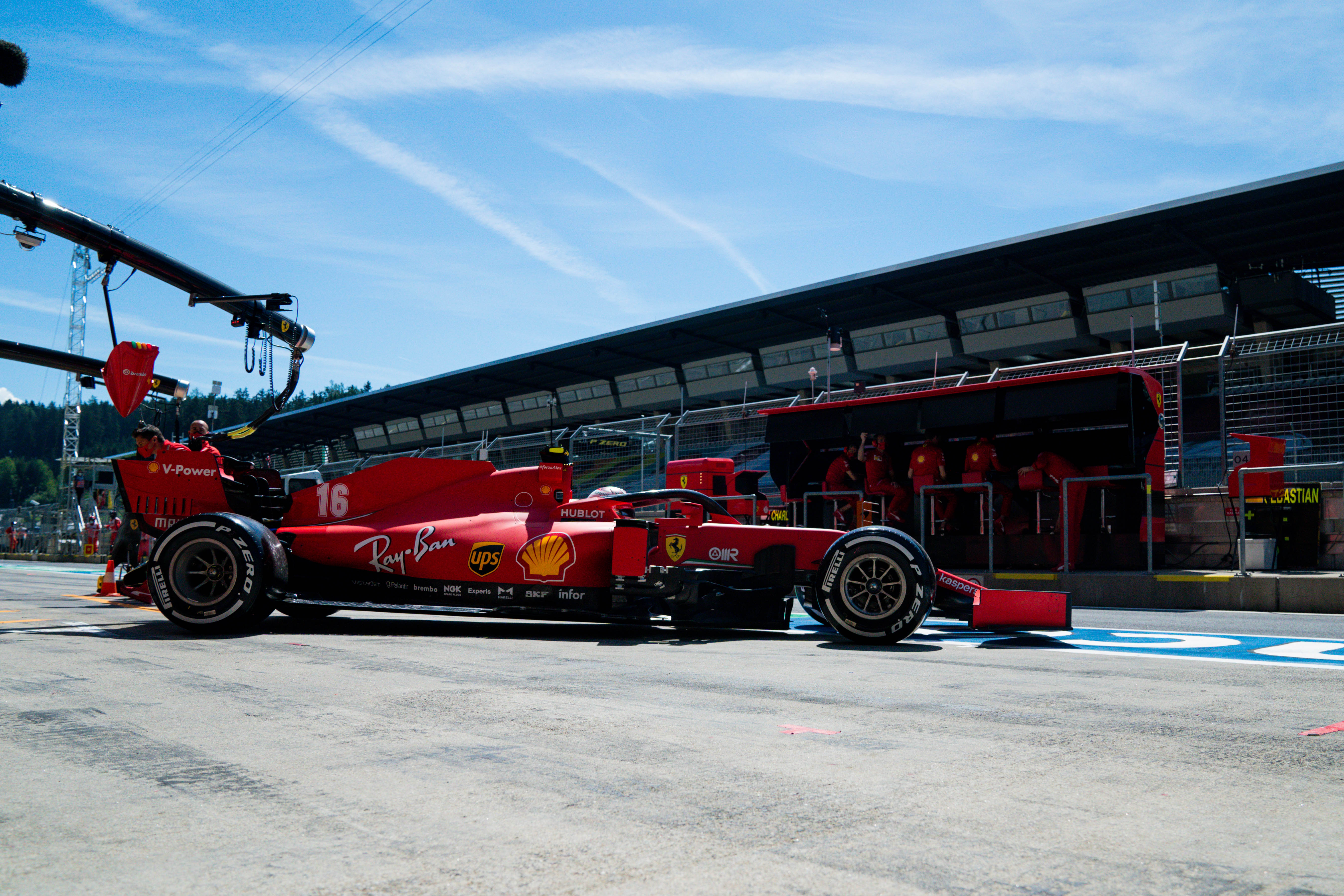 Charles Leclerc Ferrari Styrian Grand Prix practice 2020