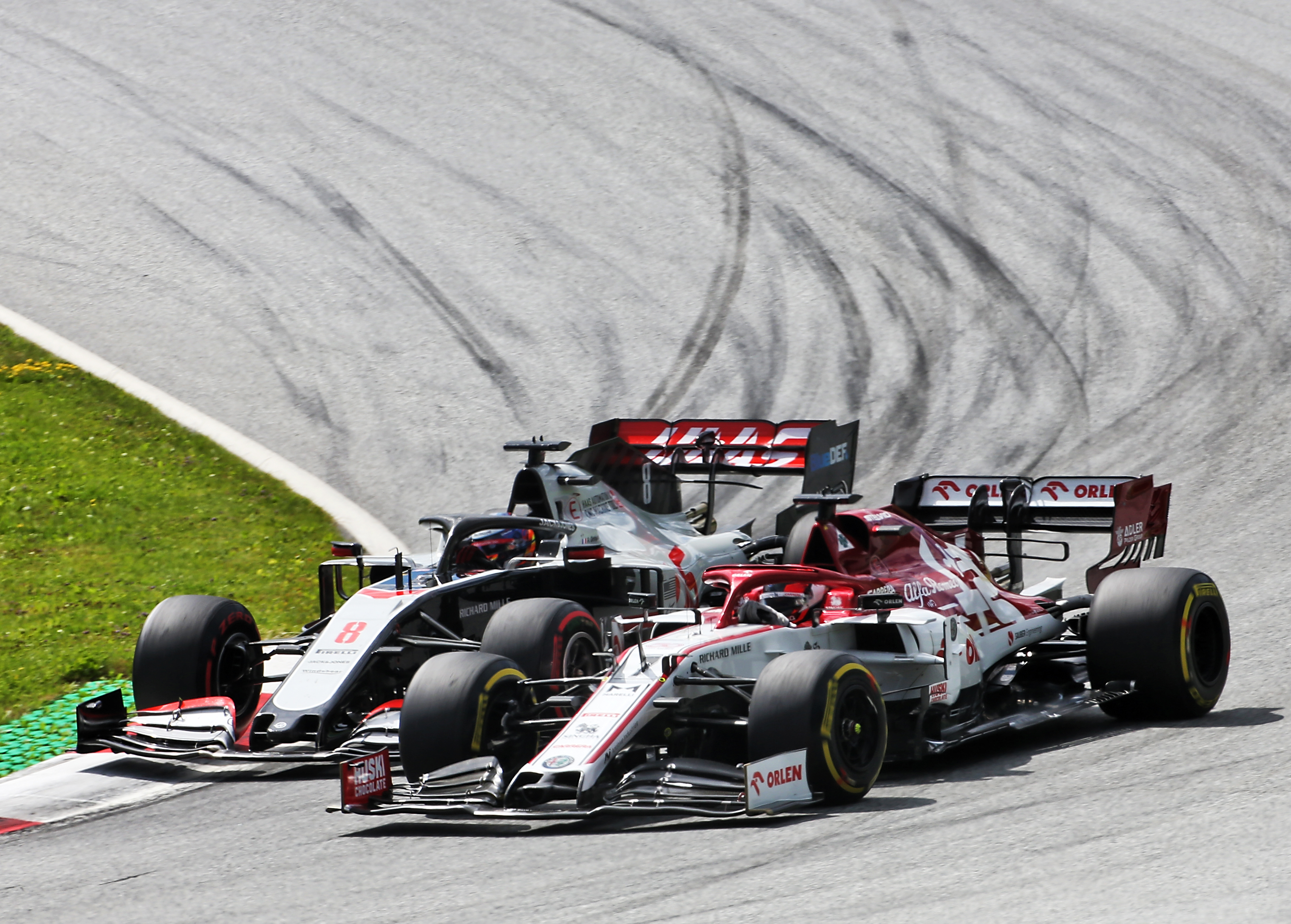 Romain Grosjean Kimi Raikkonen Haas Alfa Romeo F1 2020