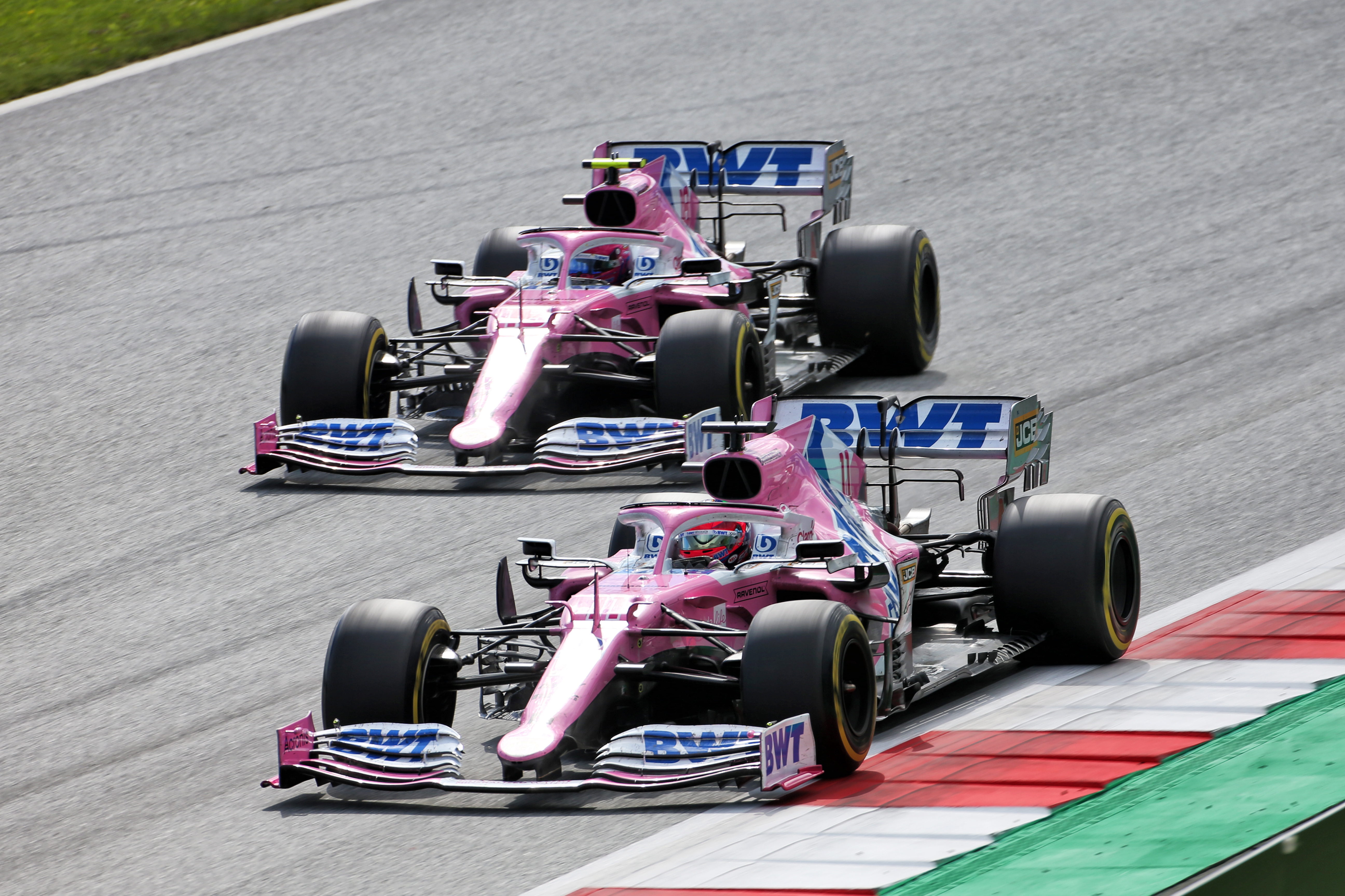 Lance Stroll Sergio Perez Racing Point Hungarian Grand Prix 2020