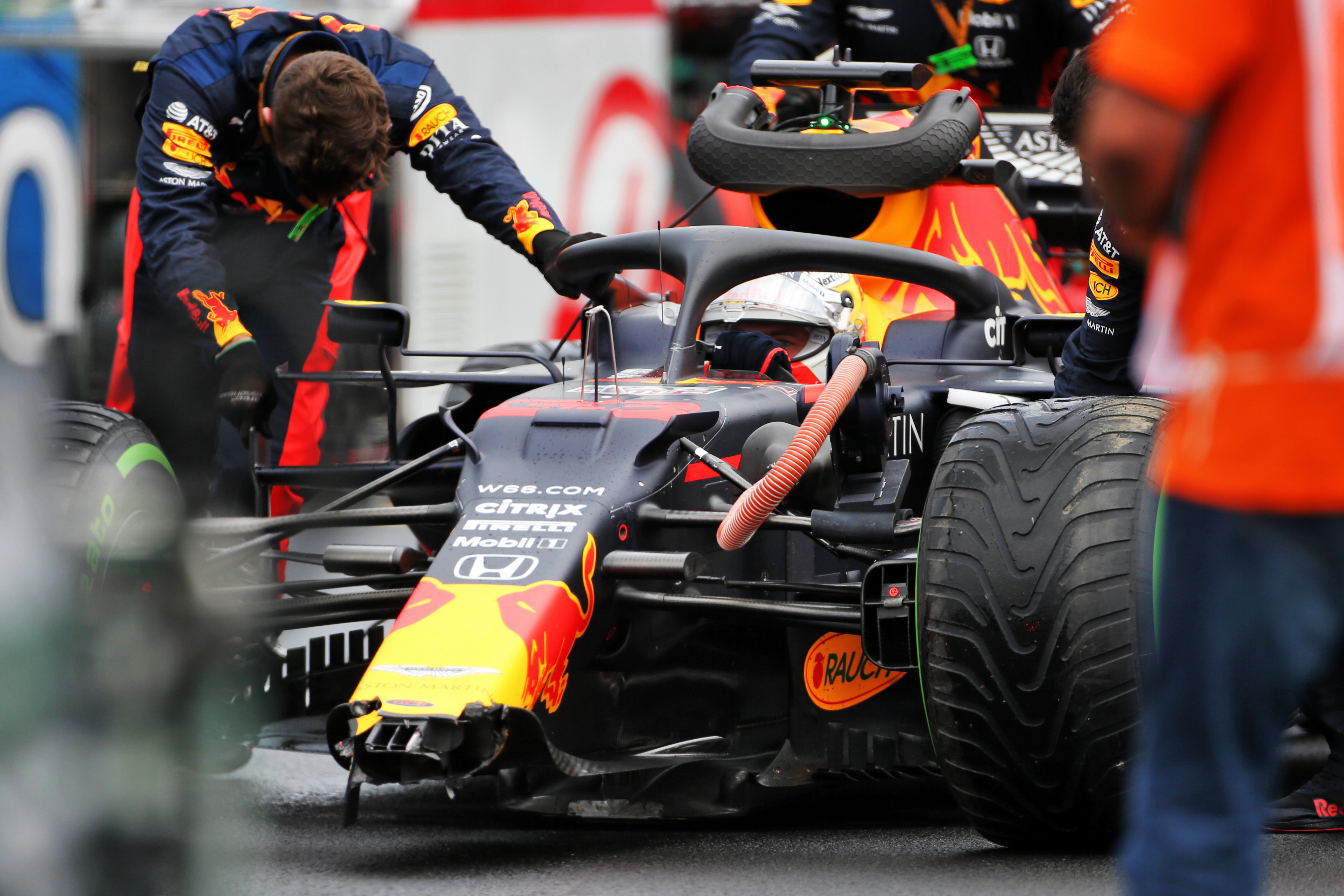 Max Verstappen Red Bull damage Hungarian Grand Prix grid 2020