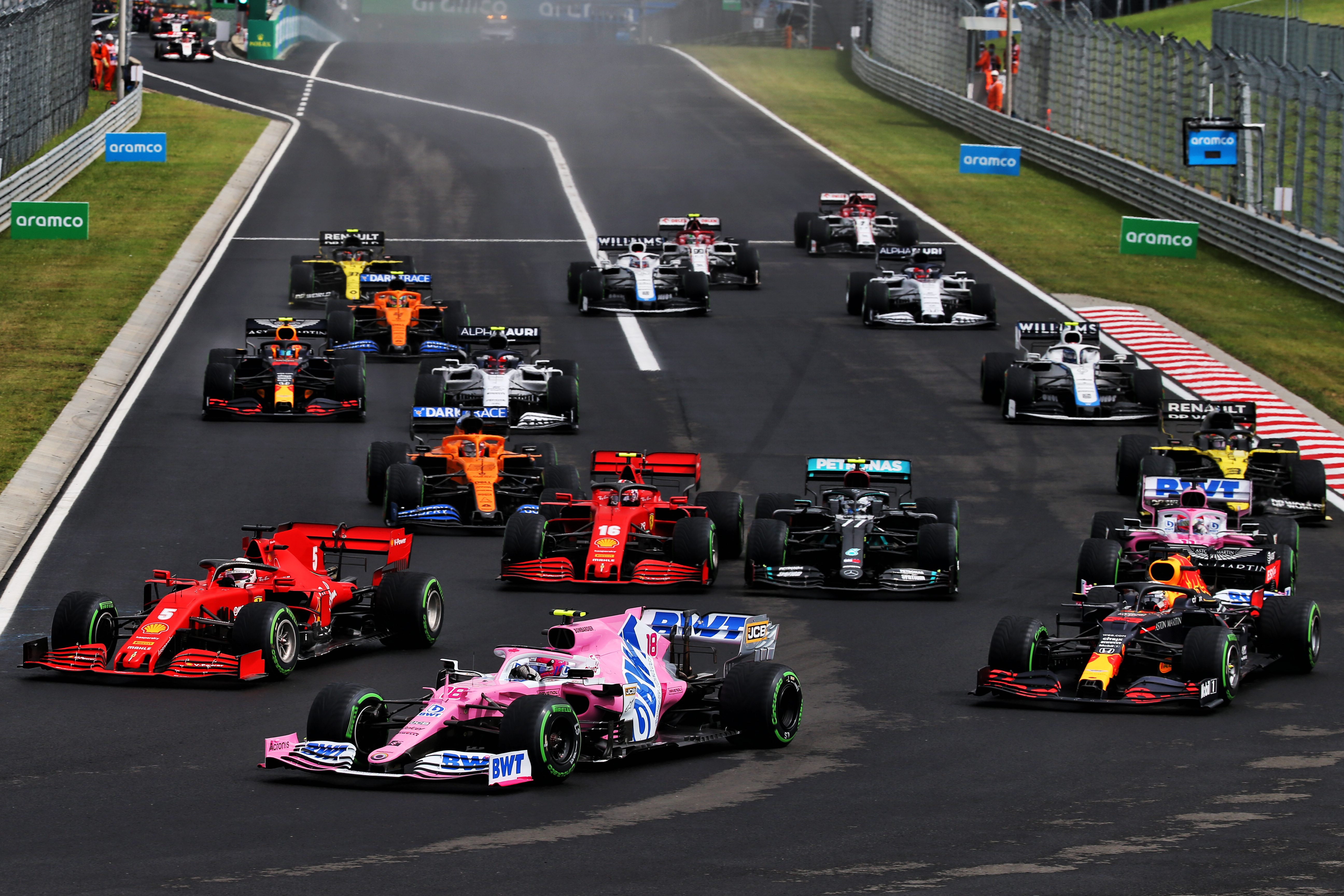 Hungarian Grand Prix start 2020