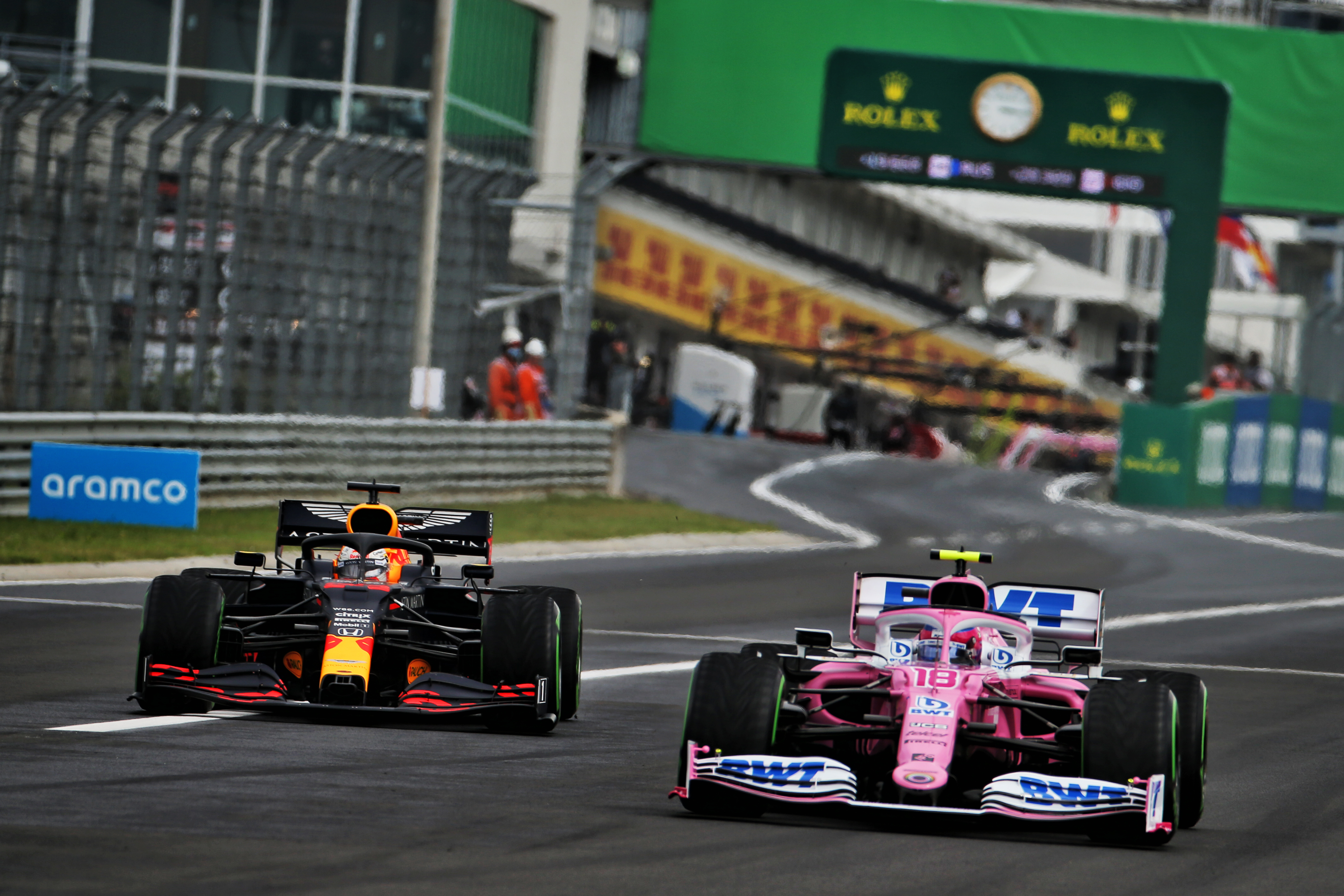 Max Verstappen Red Bull Lance Stroll Racing Point Hungarian Grand Prix 2020