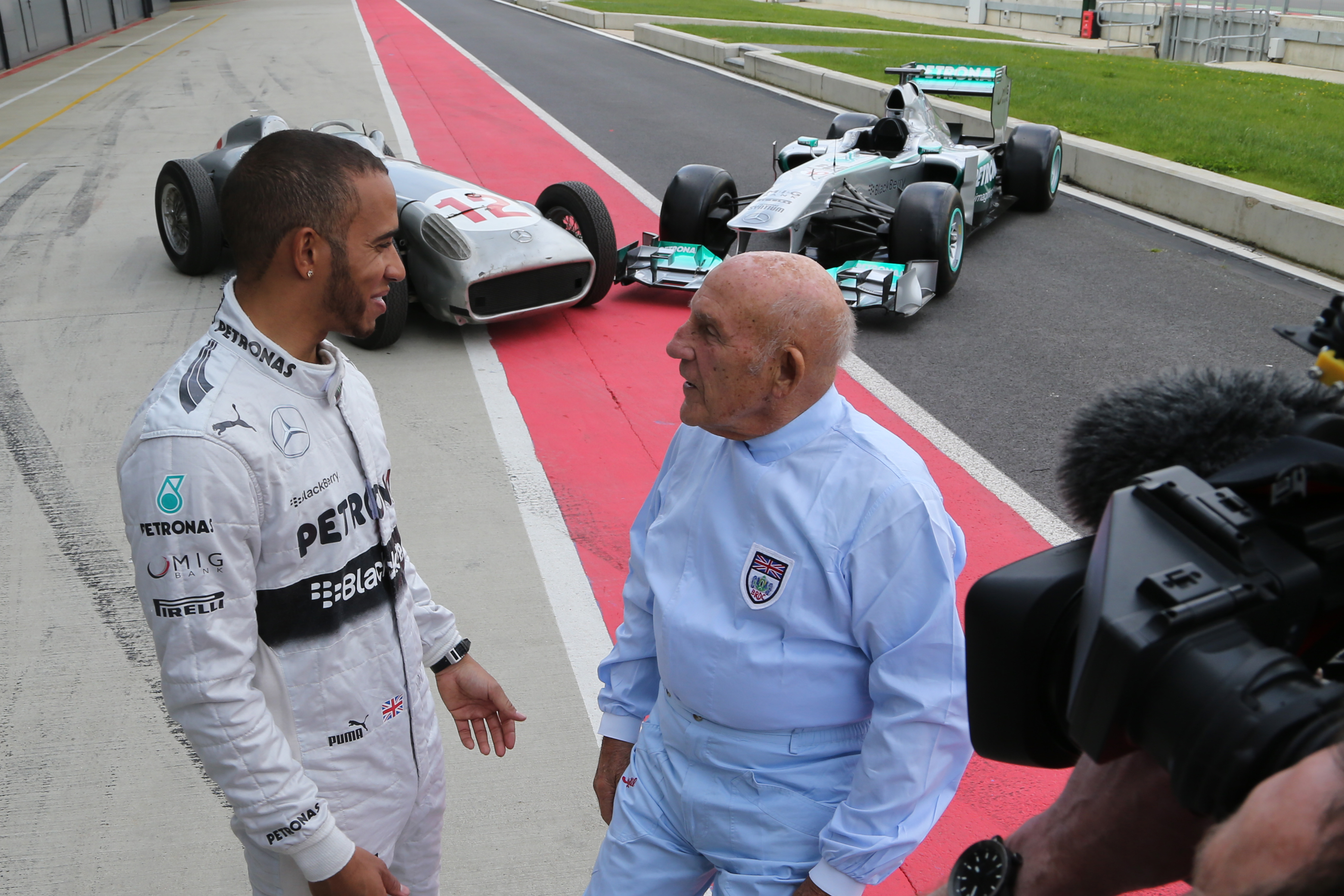 Lewis Hamilton Stirling Moss 2013