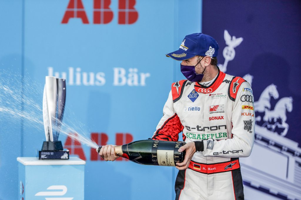 Rast – From Formula E ‘punch-ball’ to ‘dive-bomb’ podium star