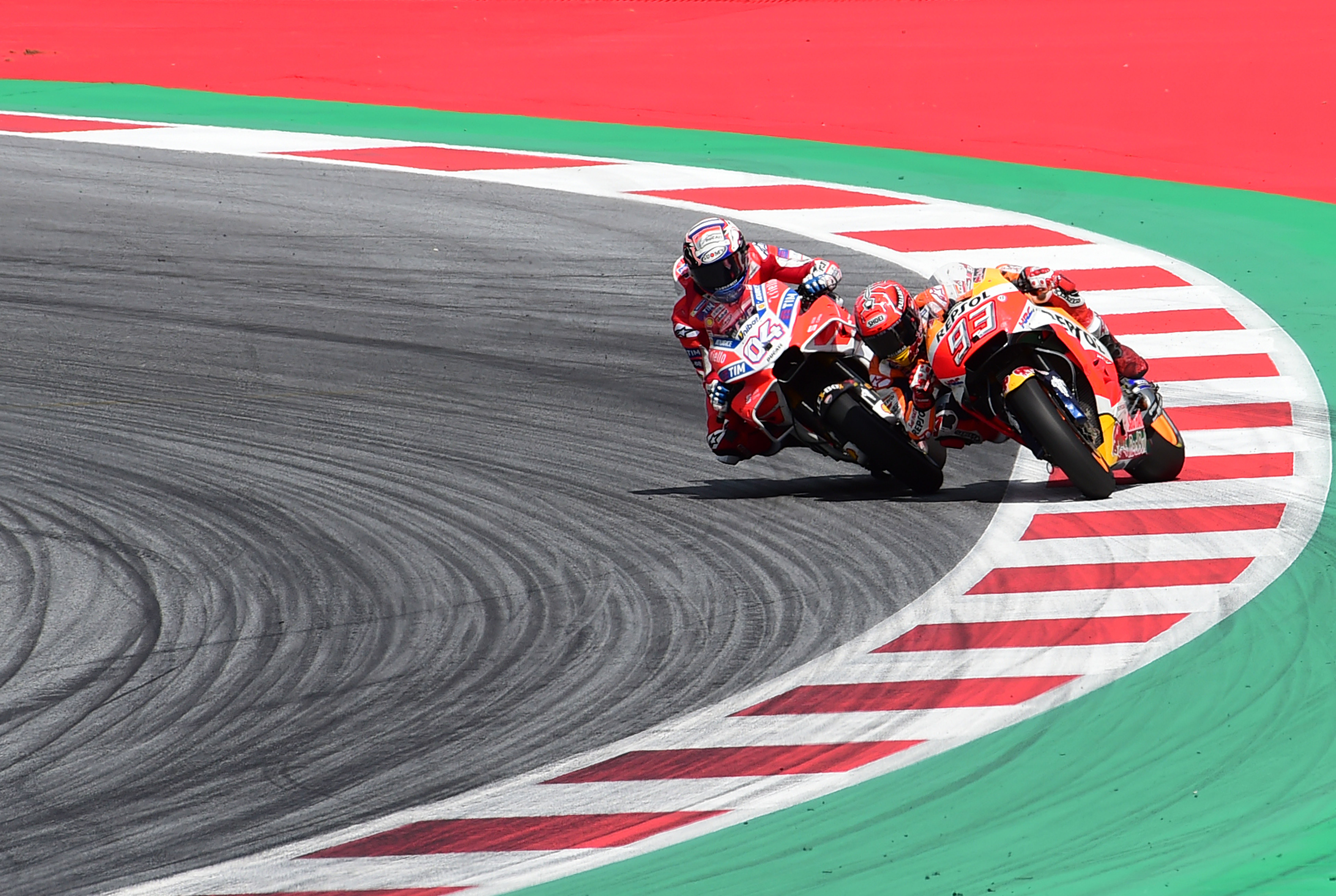 Andrea Dovizioso Marc Marquez Red Bull Ring MotoGP 2017