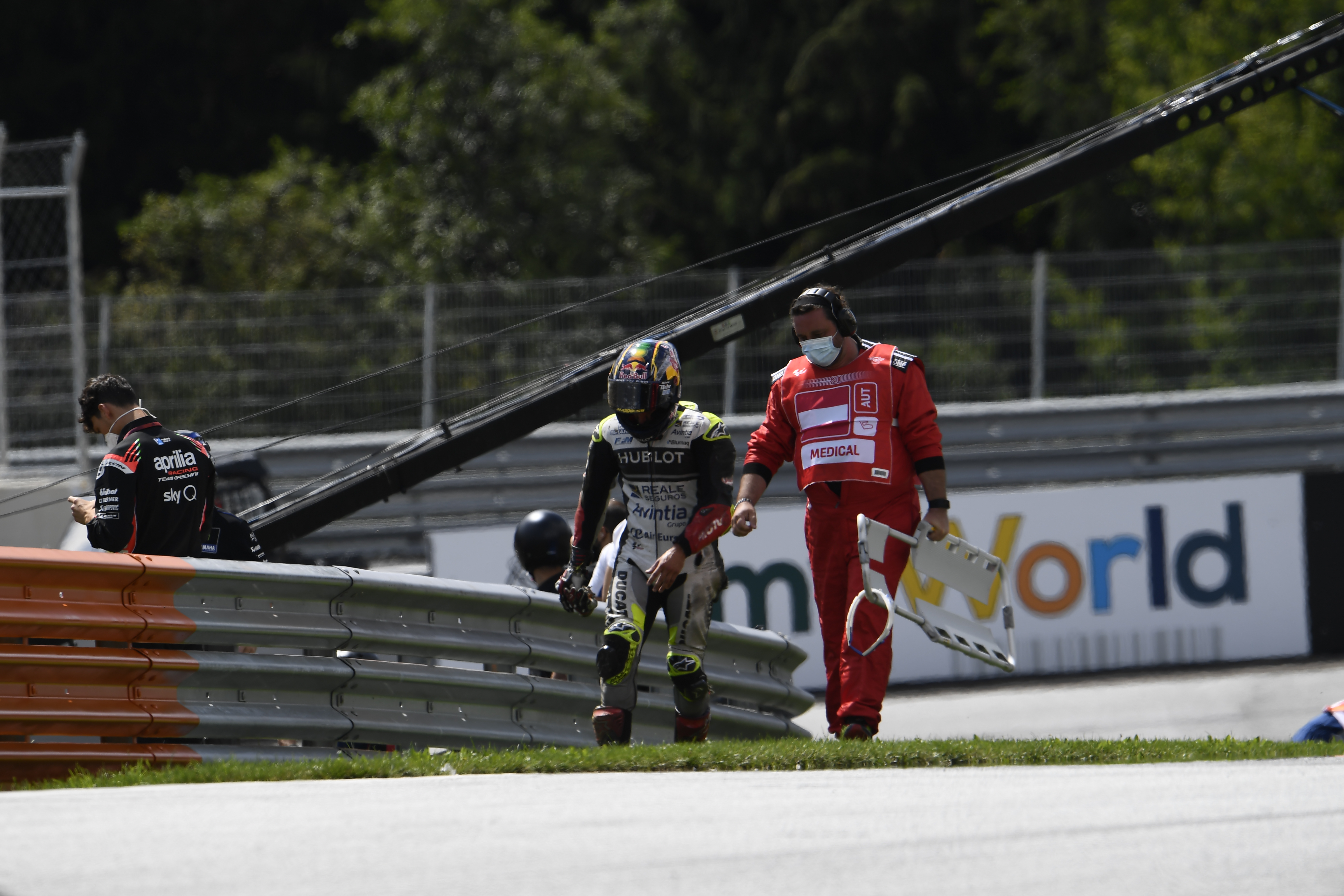 Johann Zarco Crash, 2020 Austrian Motogp