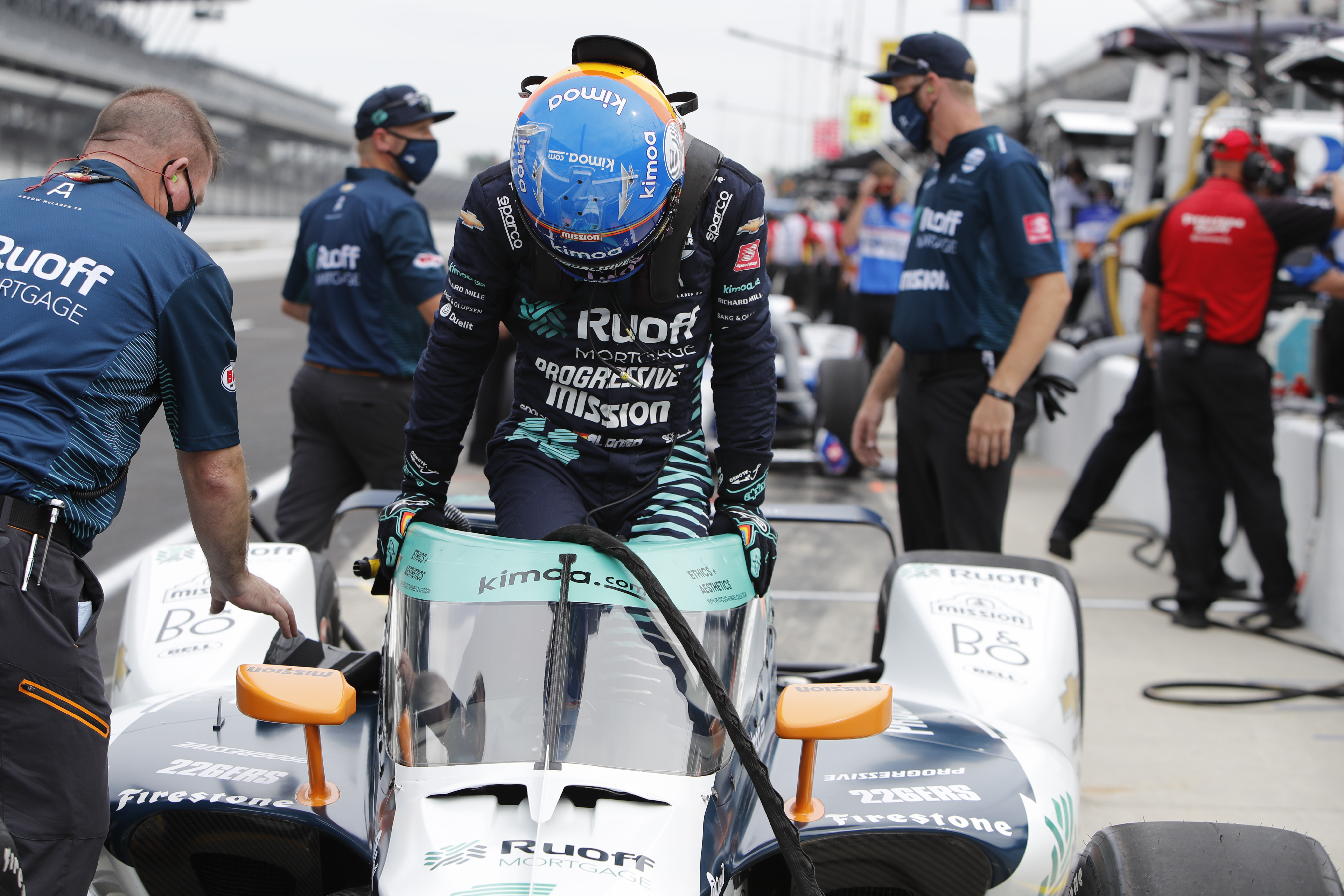 Fernando Alonso 2020 Indy 500 Arrow McLaren SP practice