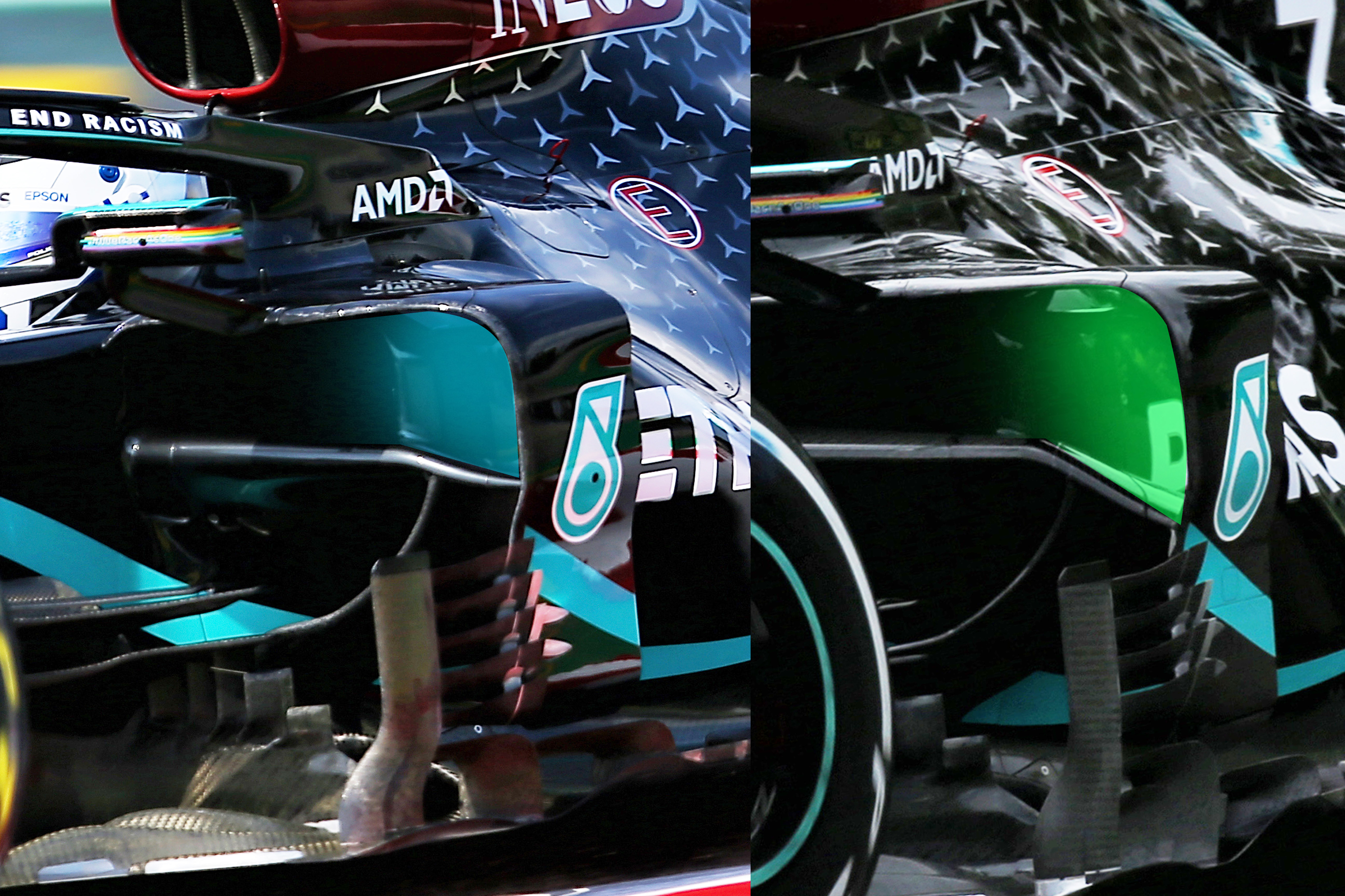 Mercedes upgrades shoulder vanes