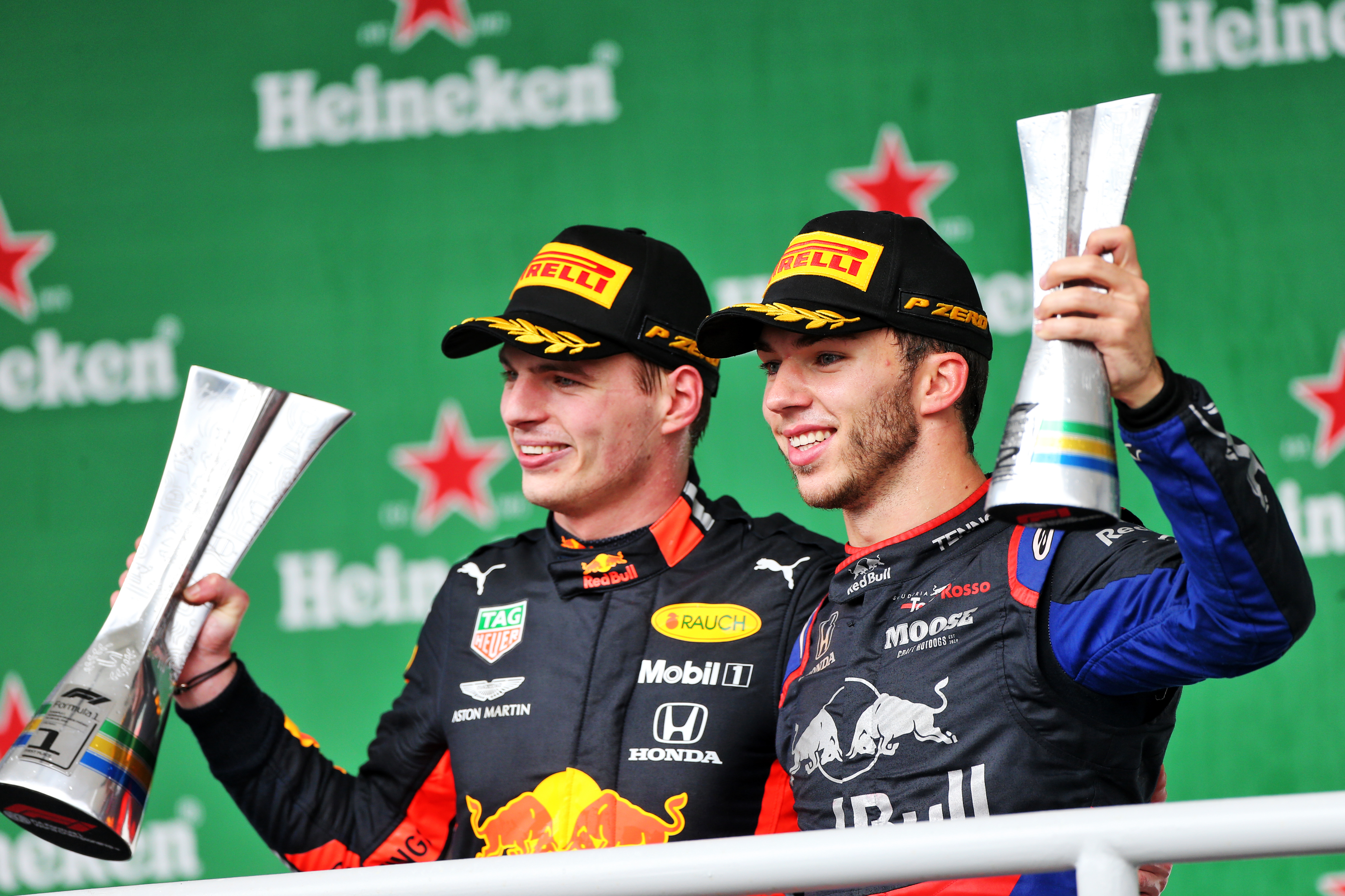 Pierre Gasly AlphaTauri Max Verstappen Red Bull F1 2019