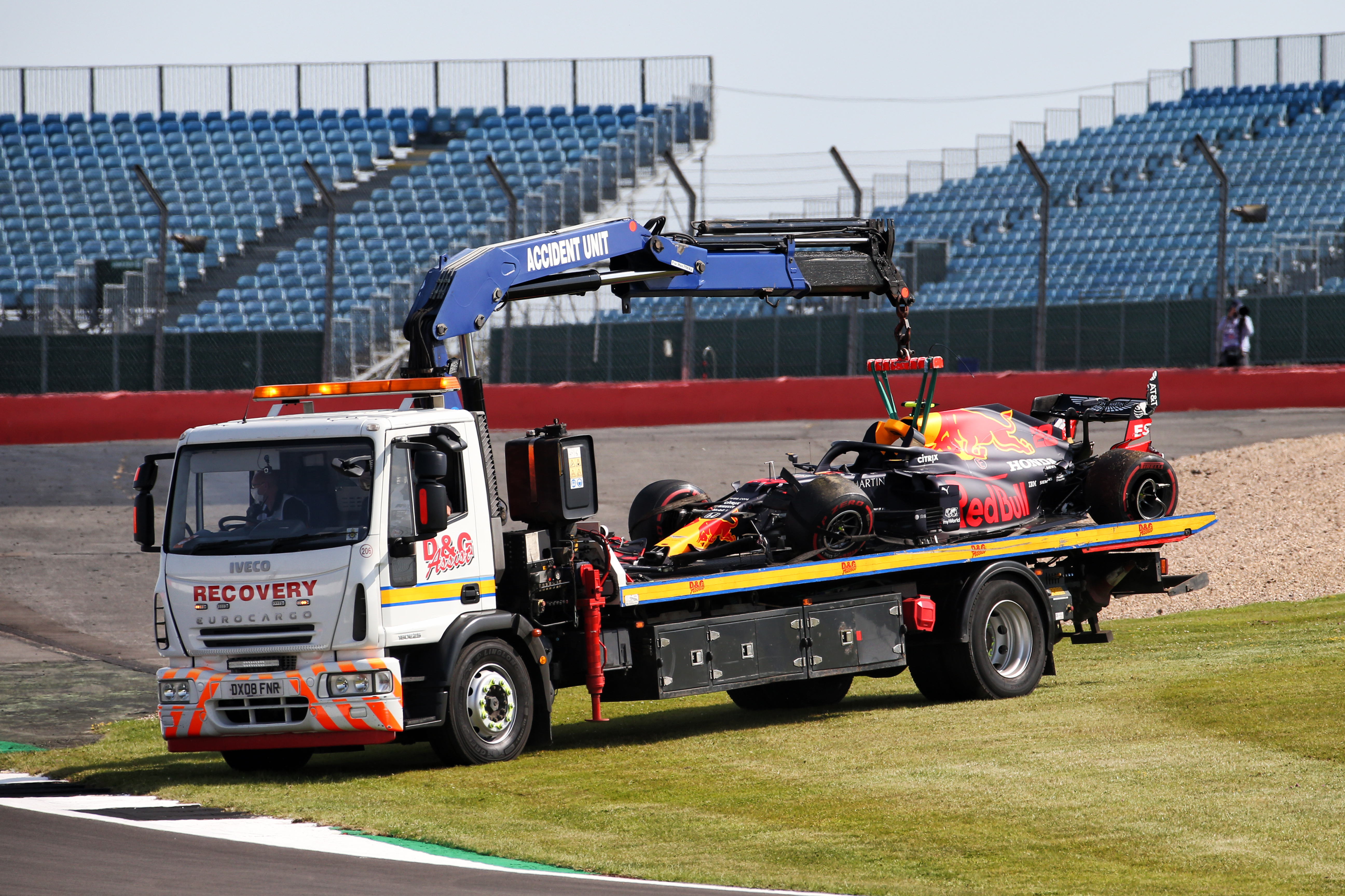 Alex Albon crash British Grand Prix practice 2020