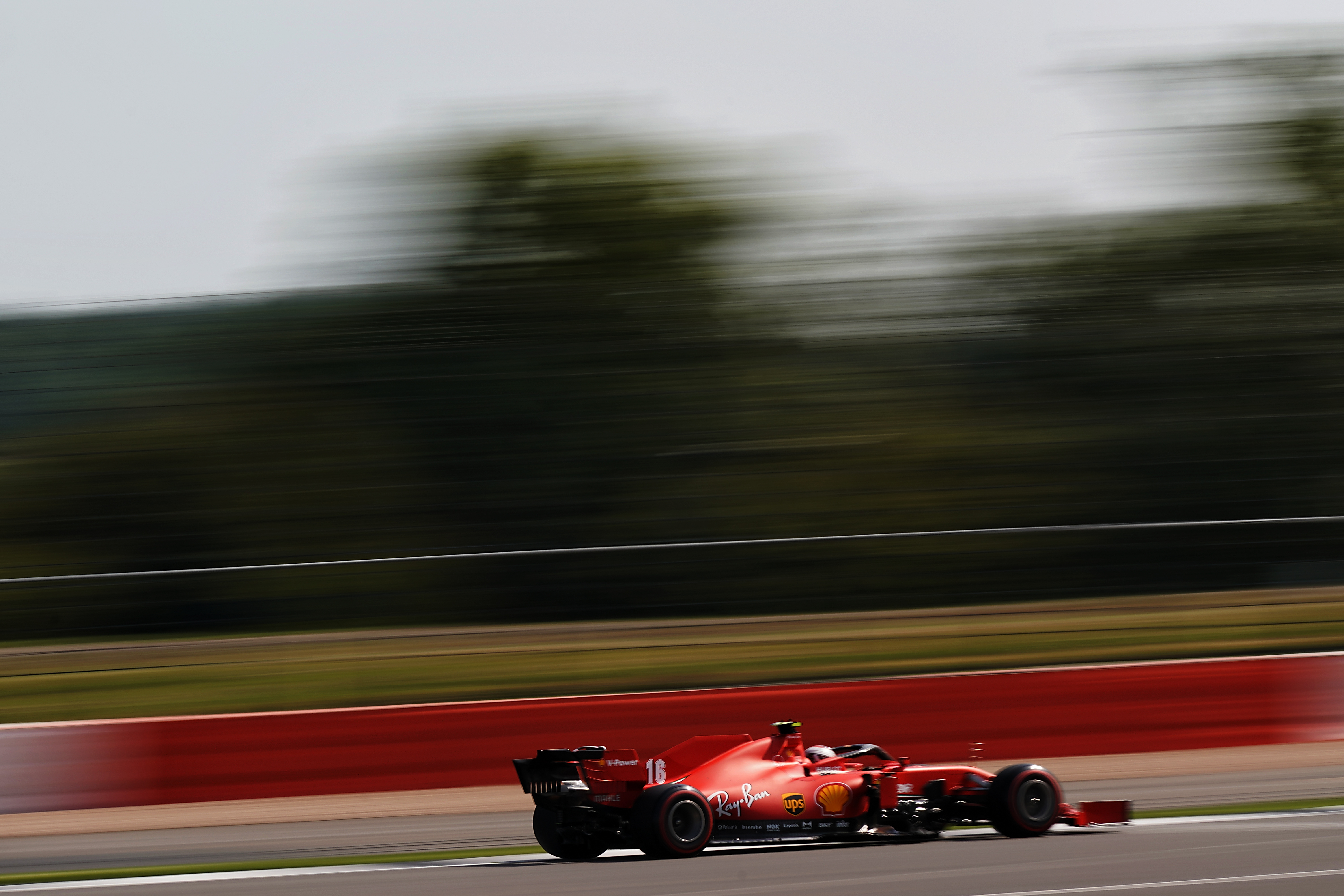 Charles Leclerc Ferrari British Grand Prix practice 2020 Silverstone