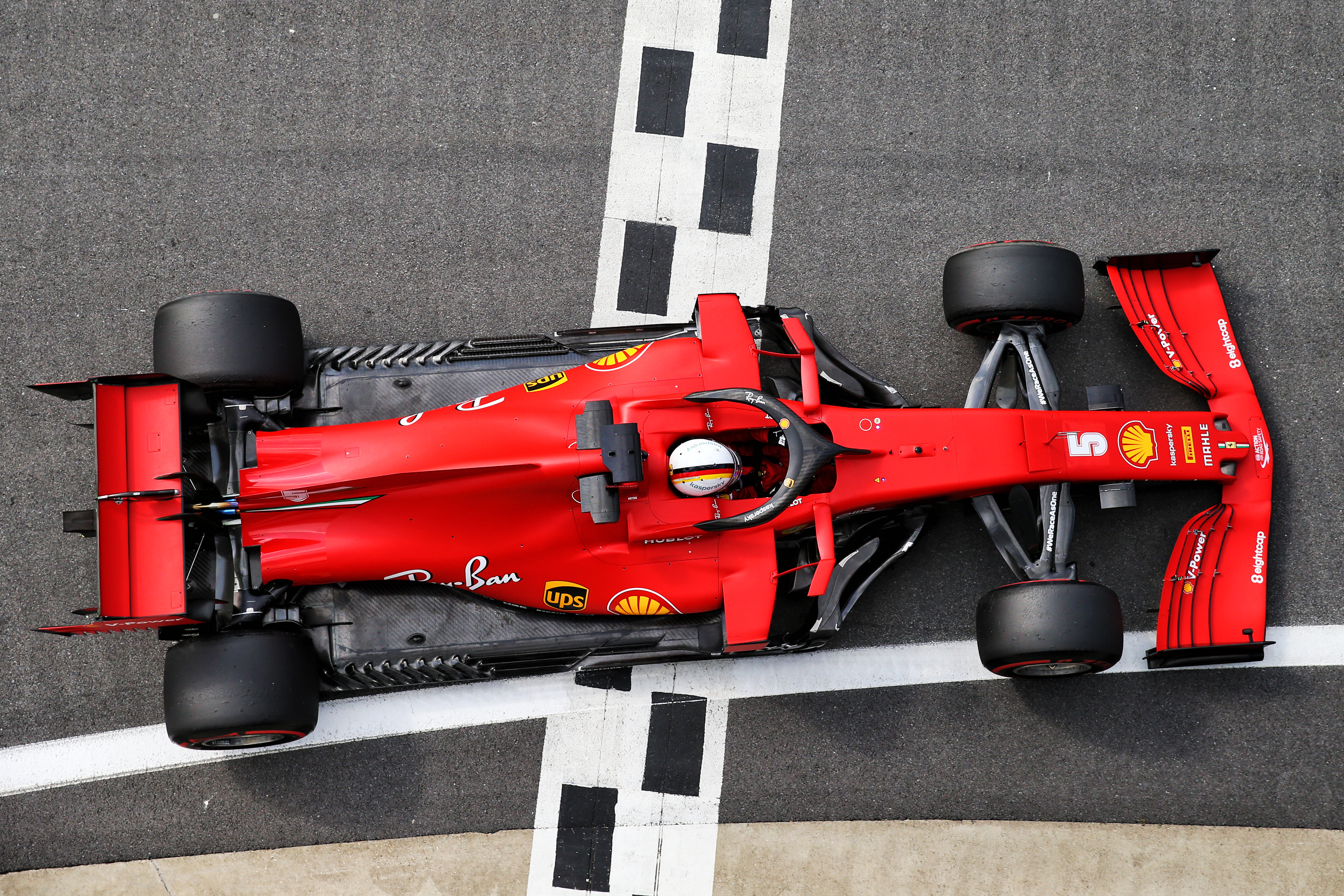 Sebastian Vettel Ferrari British Grand Prix practice Silverstone 2020