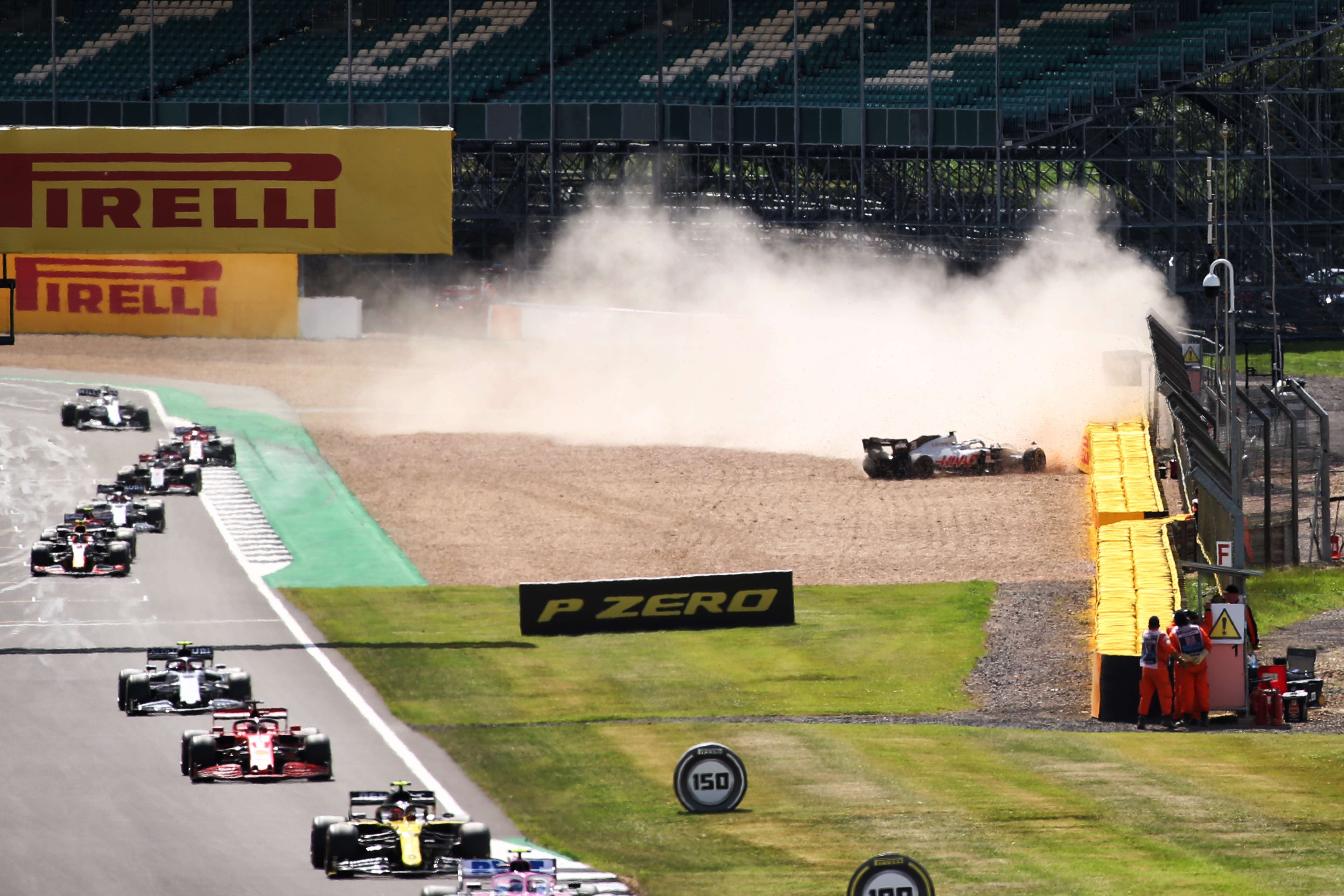 Kevin Magnussen crash British Grand Prix 2020 Silverstone