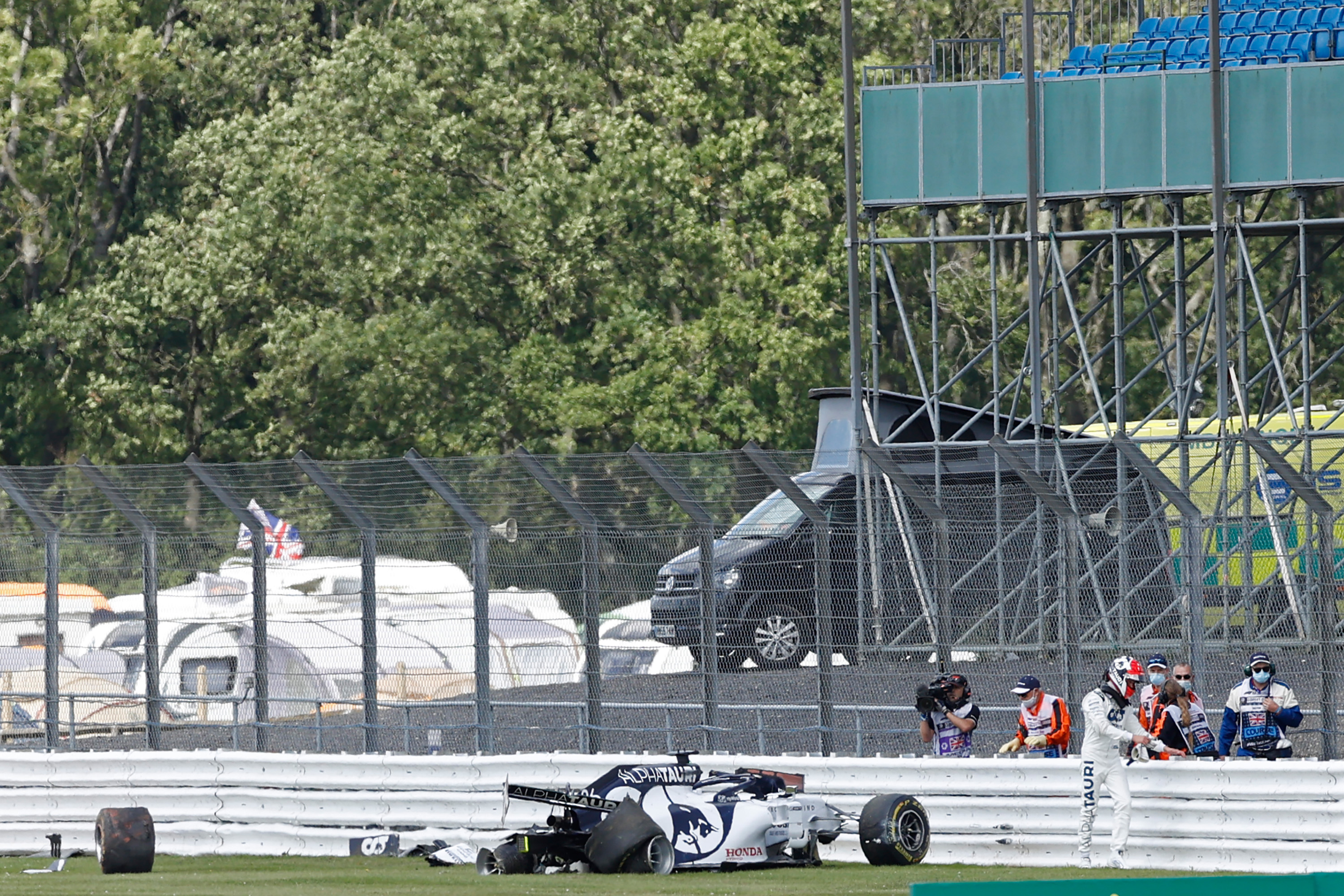 Daniil Kvyat crash British Grand Prix 2020 Silverstone