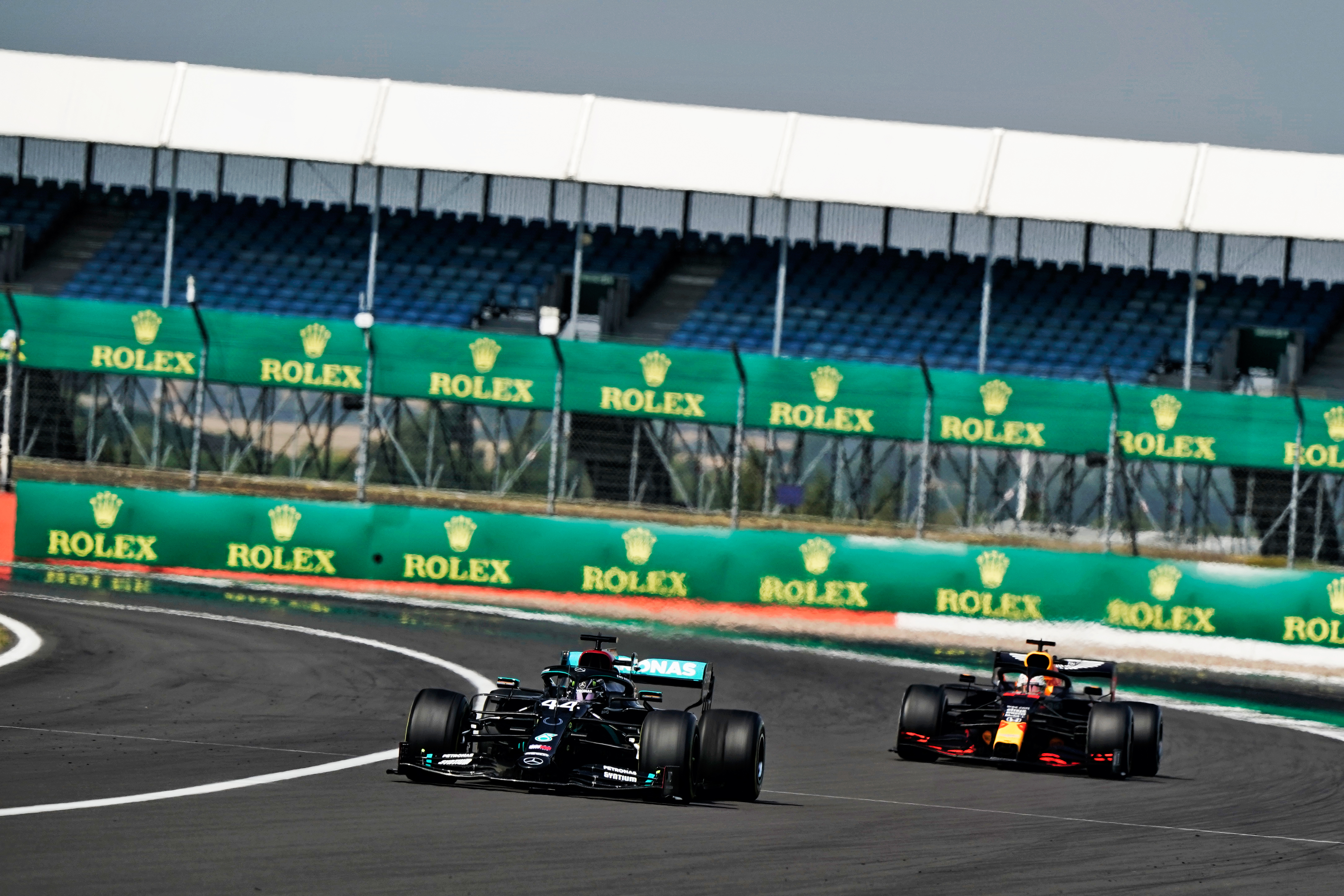 Lewis Hamilton Mercedes Max Verstappen Red Bull 70th Anniversary Grand Prix Silverstone 2020