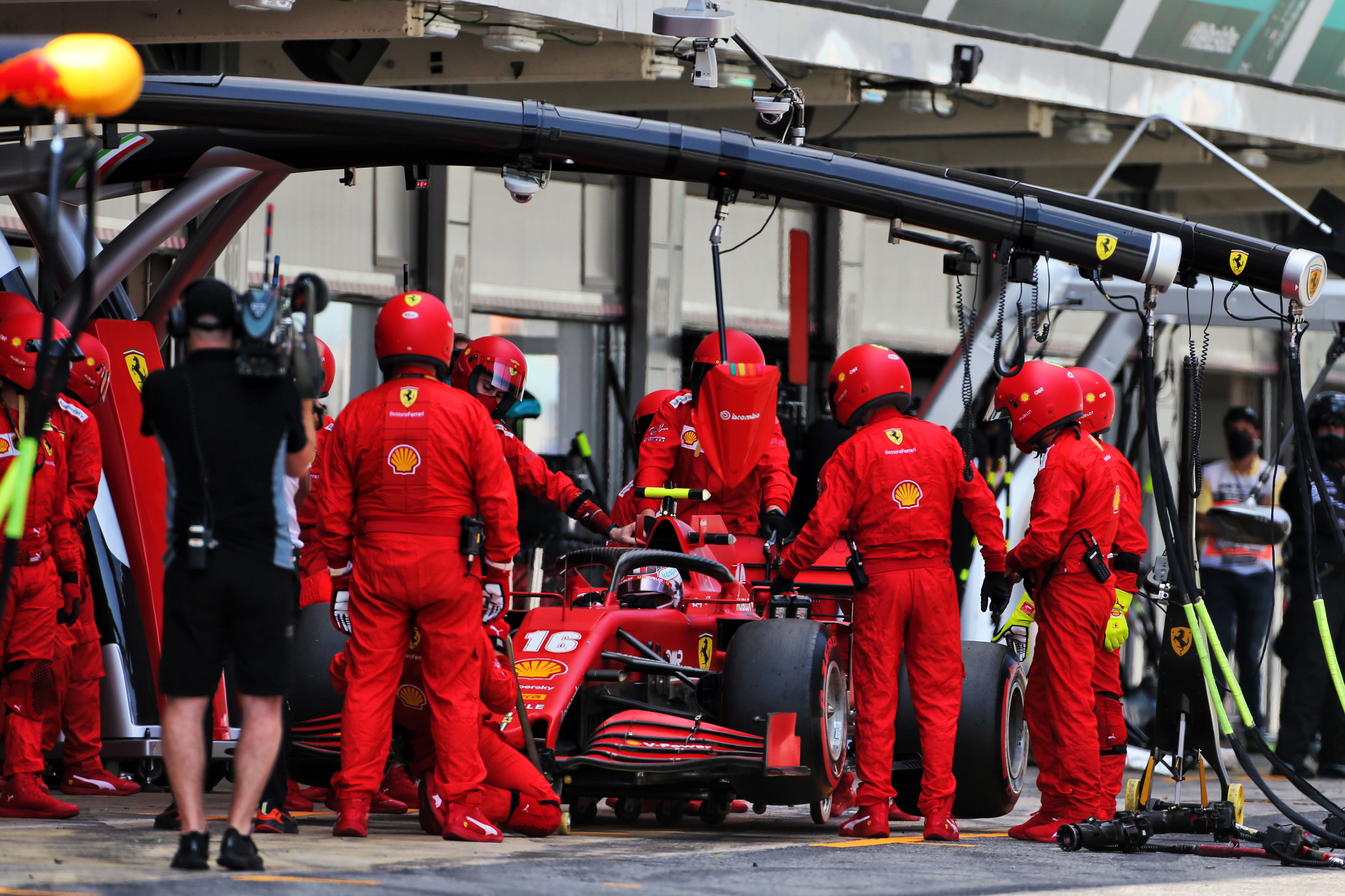 Charles Leclerc Ferrari retires Spanish Grand Prix 2020