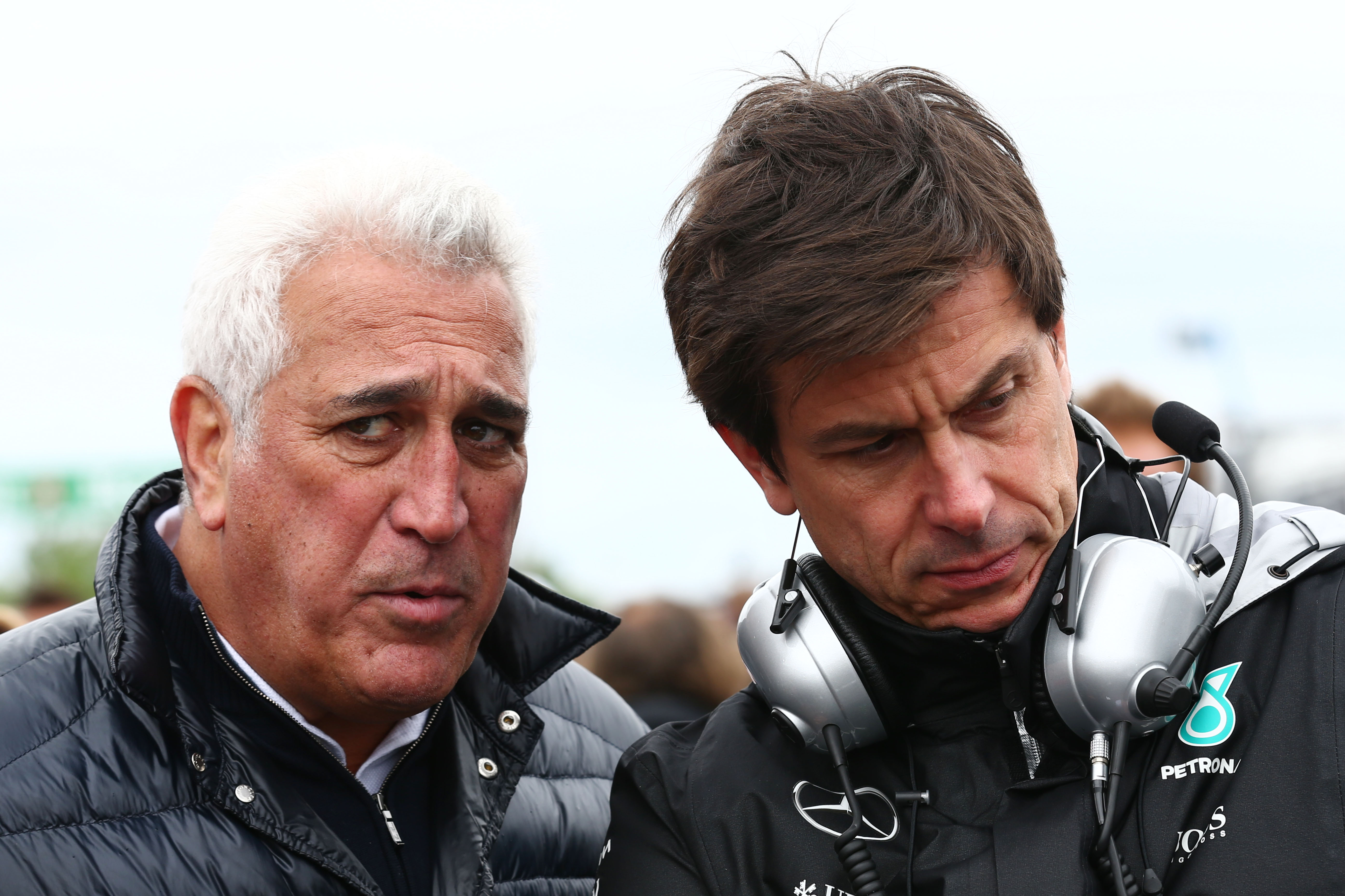 Toto Wolff Lawrence Stroll Mercedes Aston Martin F1 2018