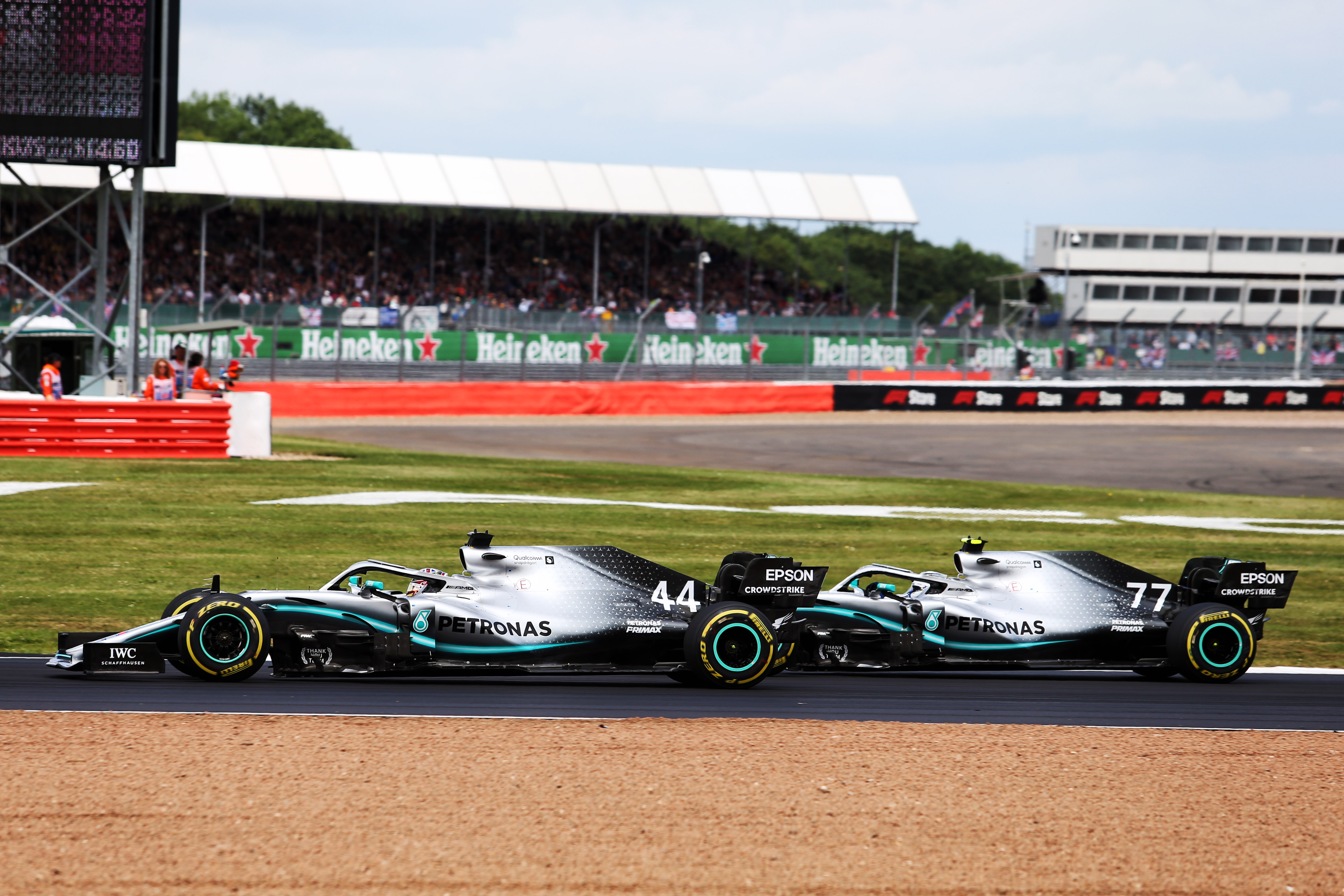 Lewis Hamilton Valterri Bottas Mercedes British Grand Prix 2019 Silverstone