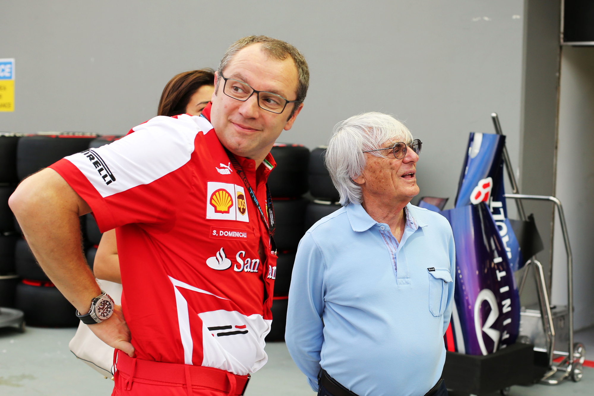 Stefano Domenicali Bernie Ecclestone F1 2013