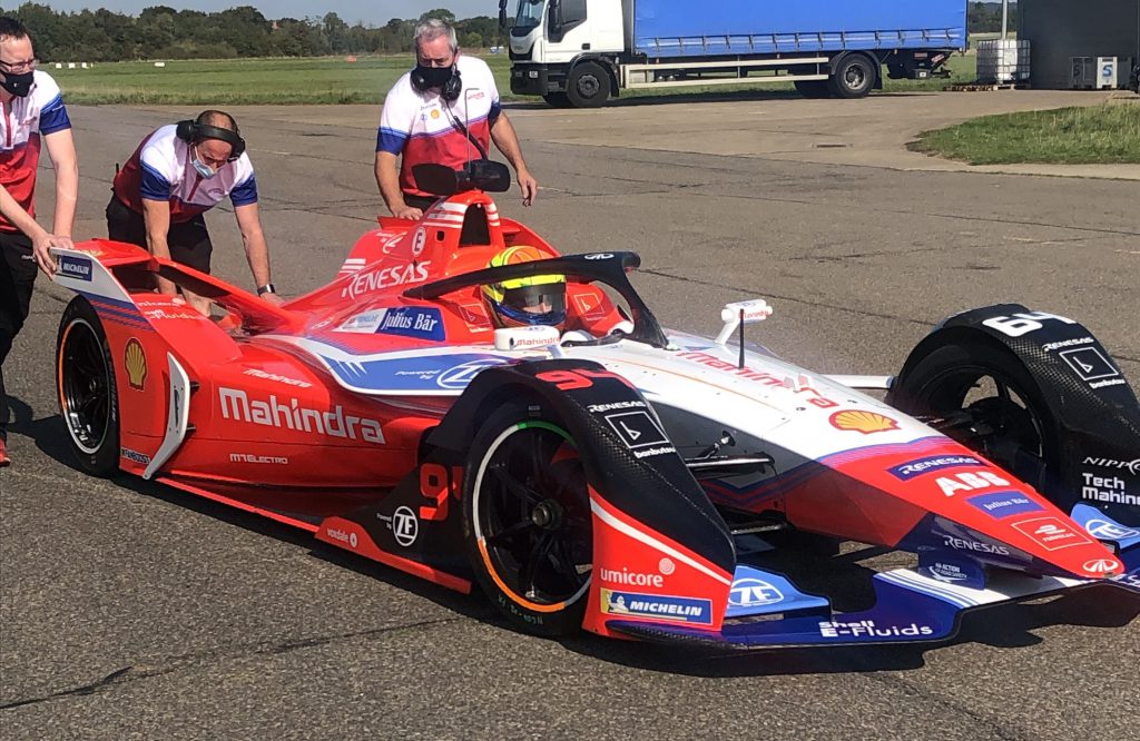 BMW convert Sims tries Mahindra Formula E car for first time