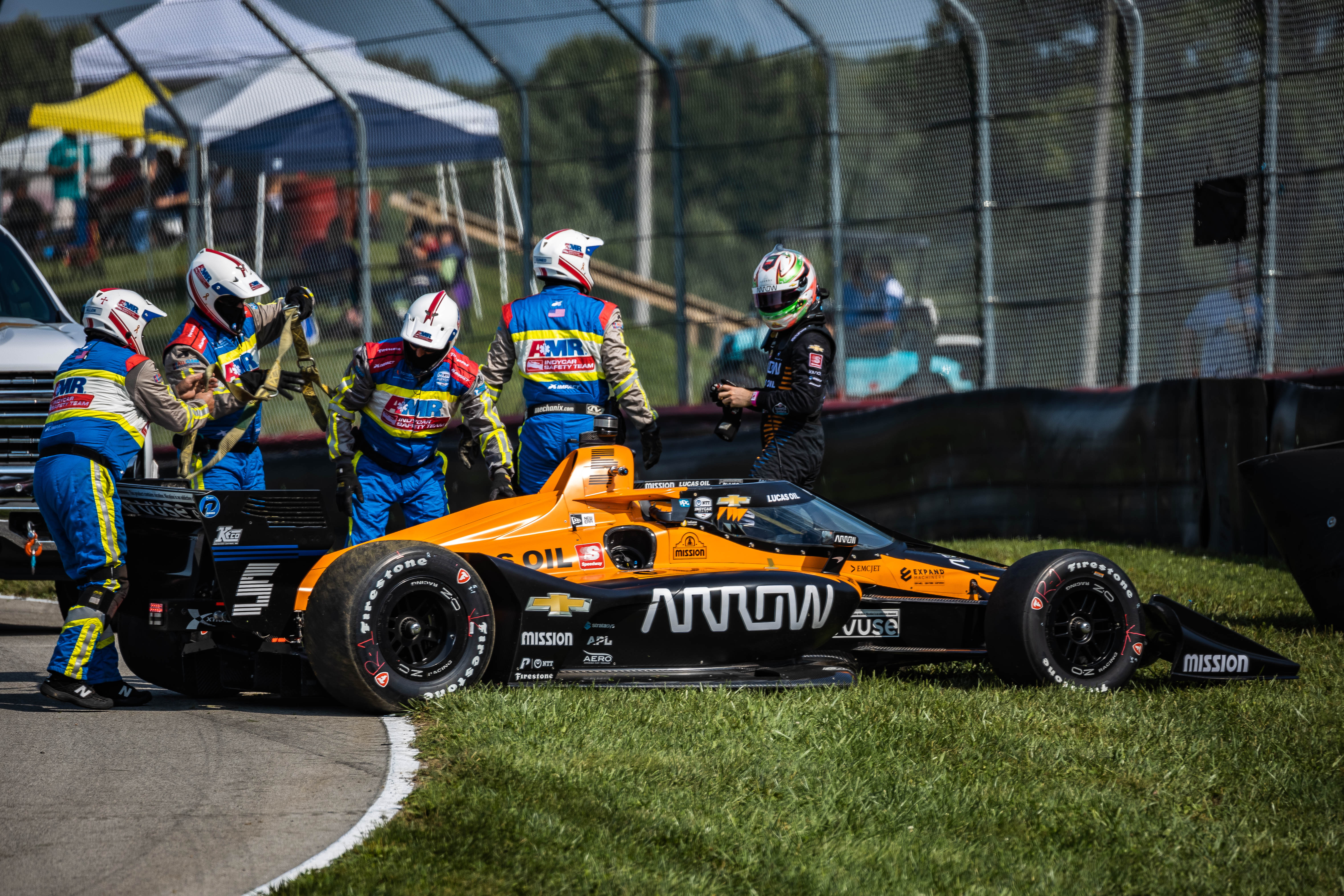 Pato O'Ward crash Mid-Ohio IndyCar practice 2020