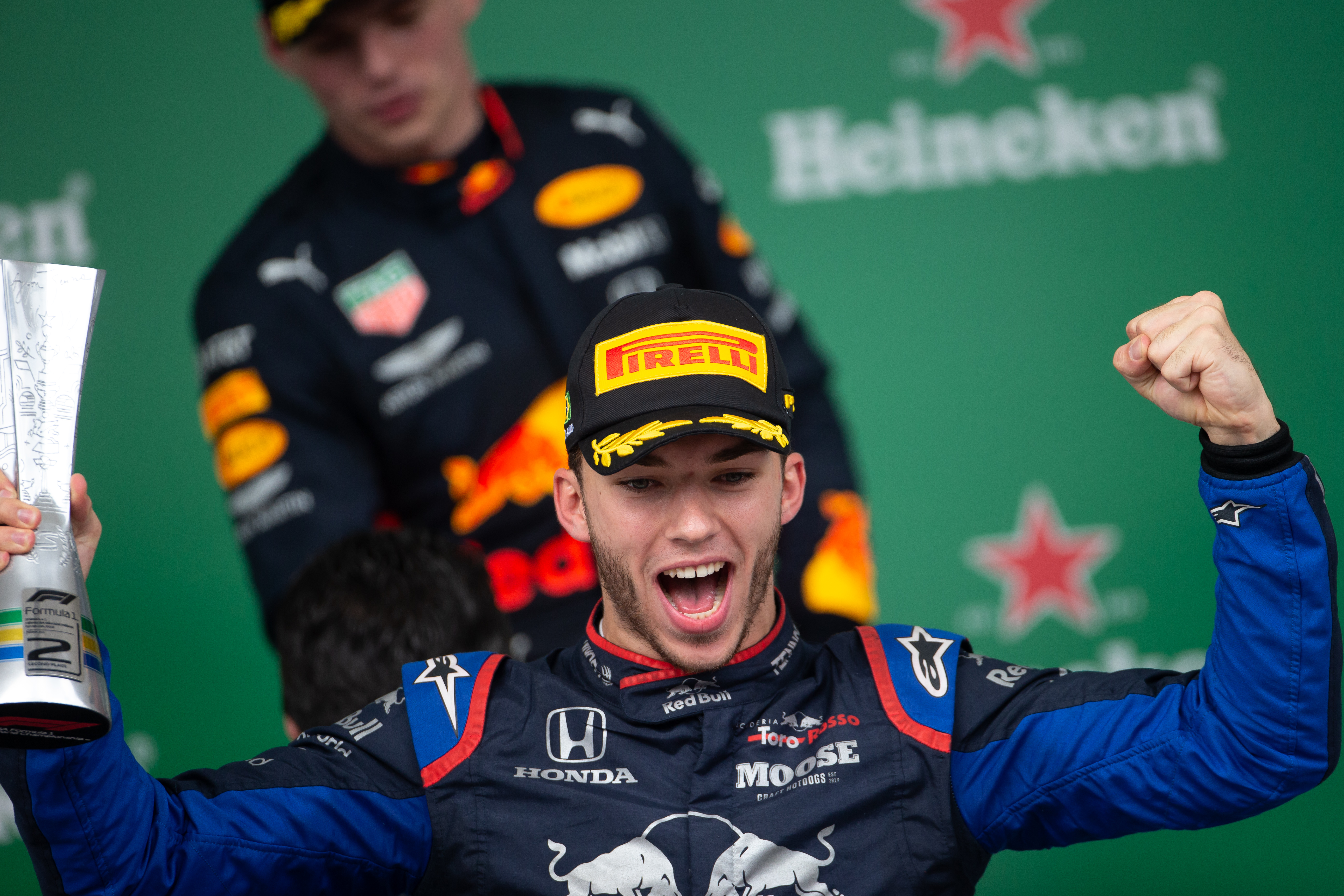 Pierre Gasly Brazilian Grand Prix podium 2019