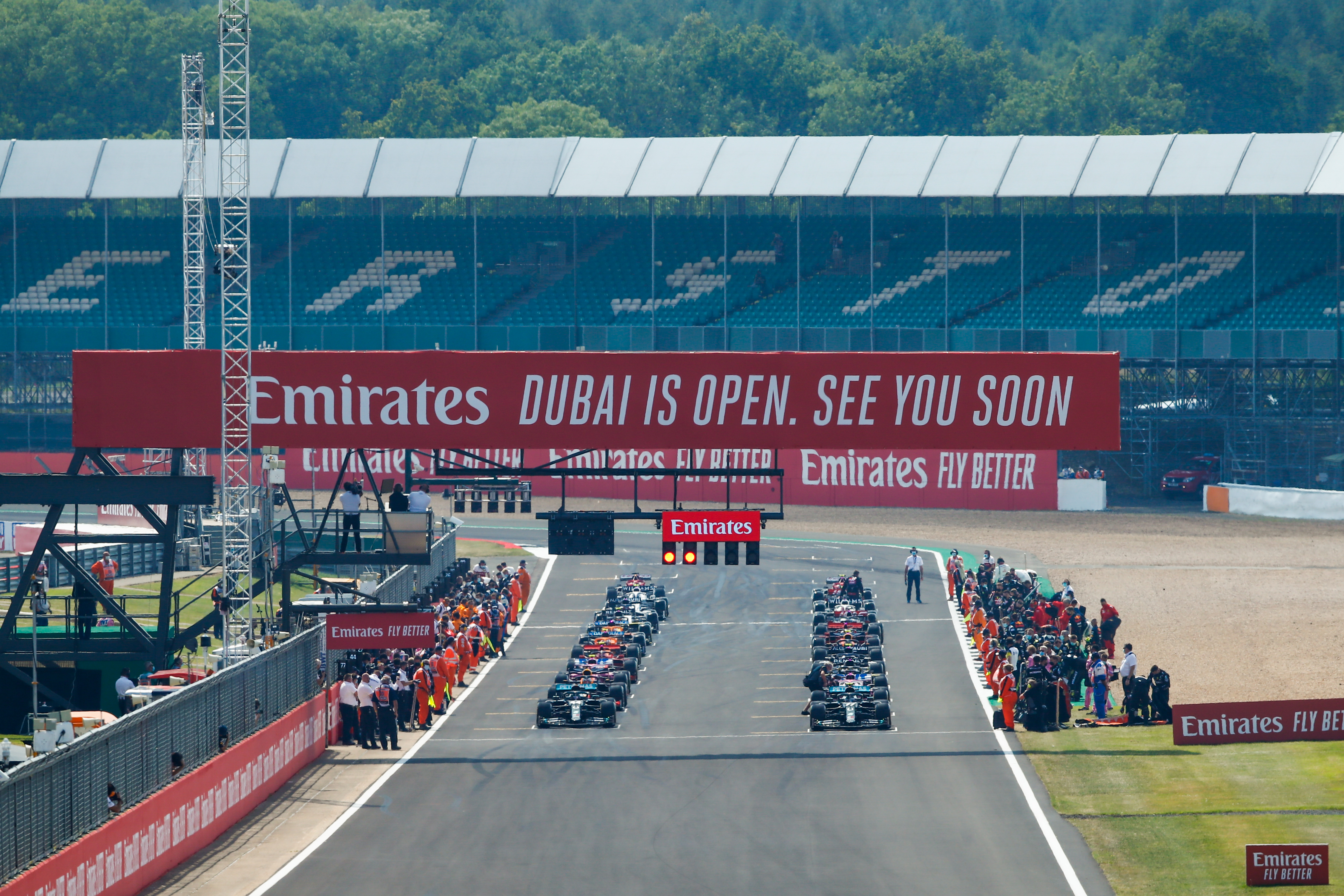 Motor Racing Formula One World Championship 70th Anniversary Grand Prix Race Day Silverstone, England