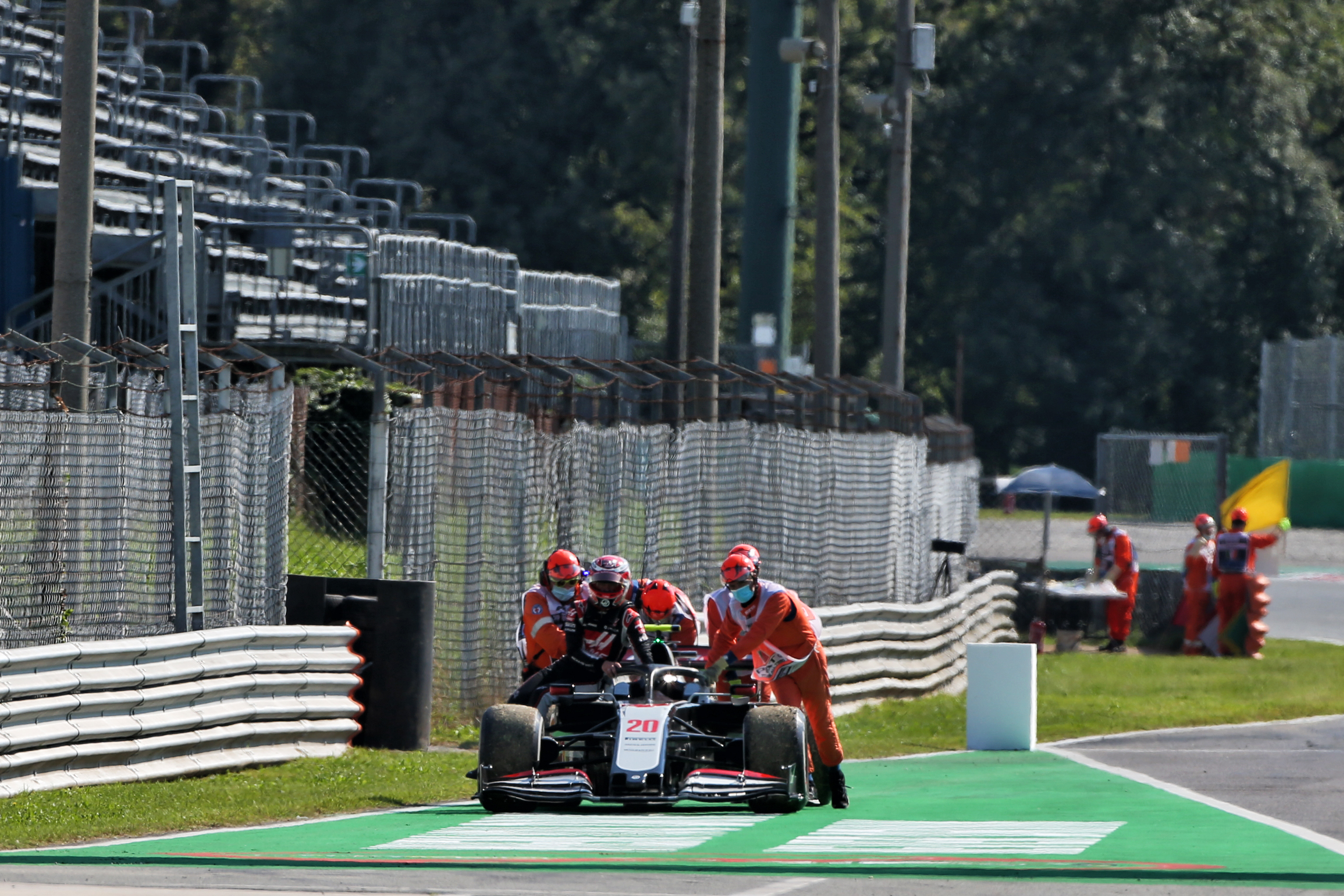 Kevin Magnussen Haas retires Italian Grand Prix 2020 Monza