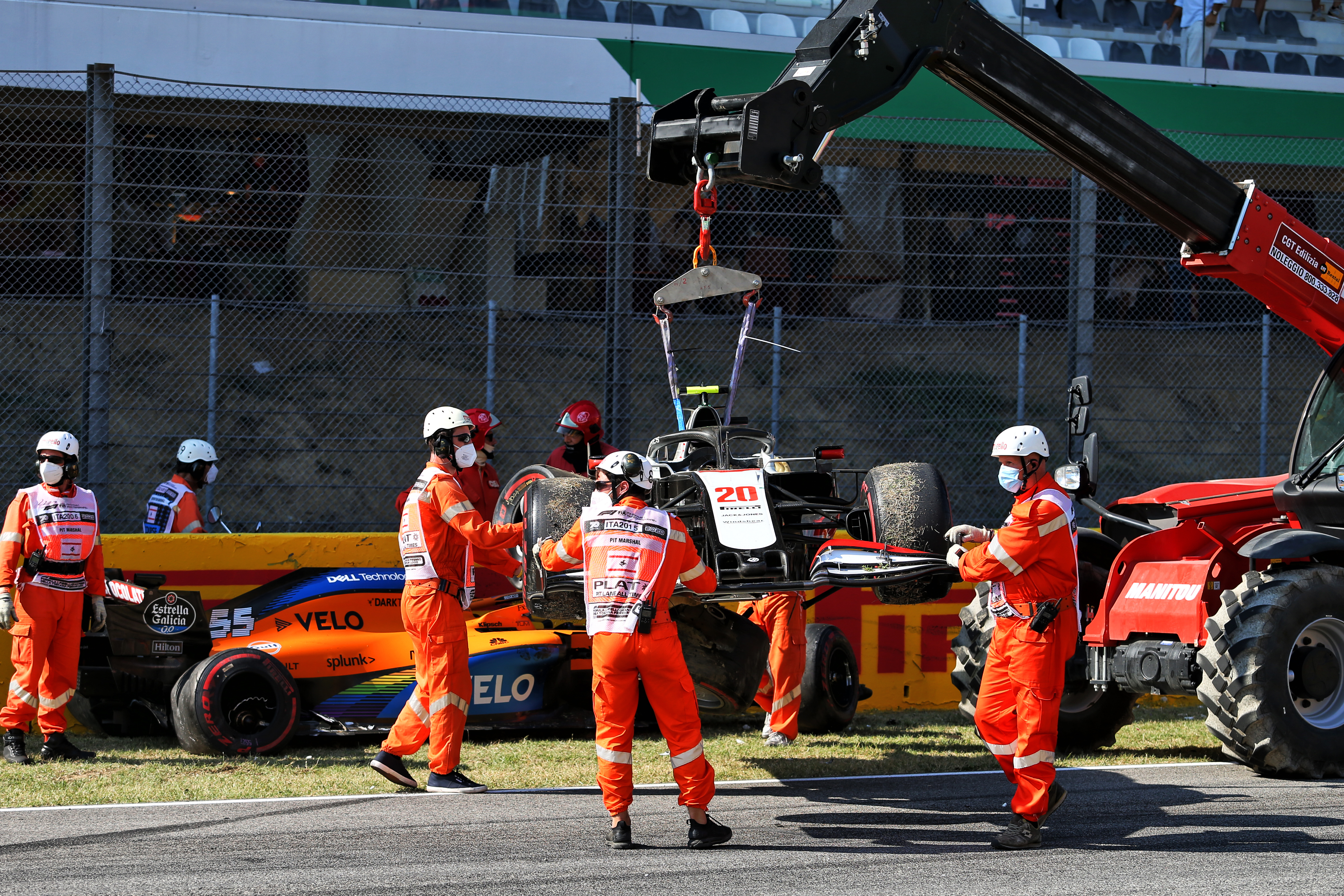 Mugello restart crash 2020