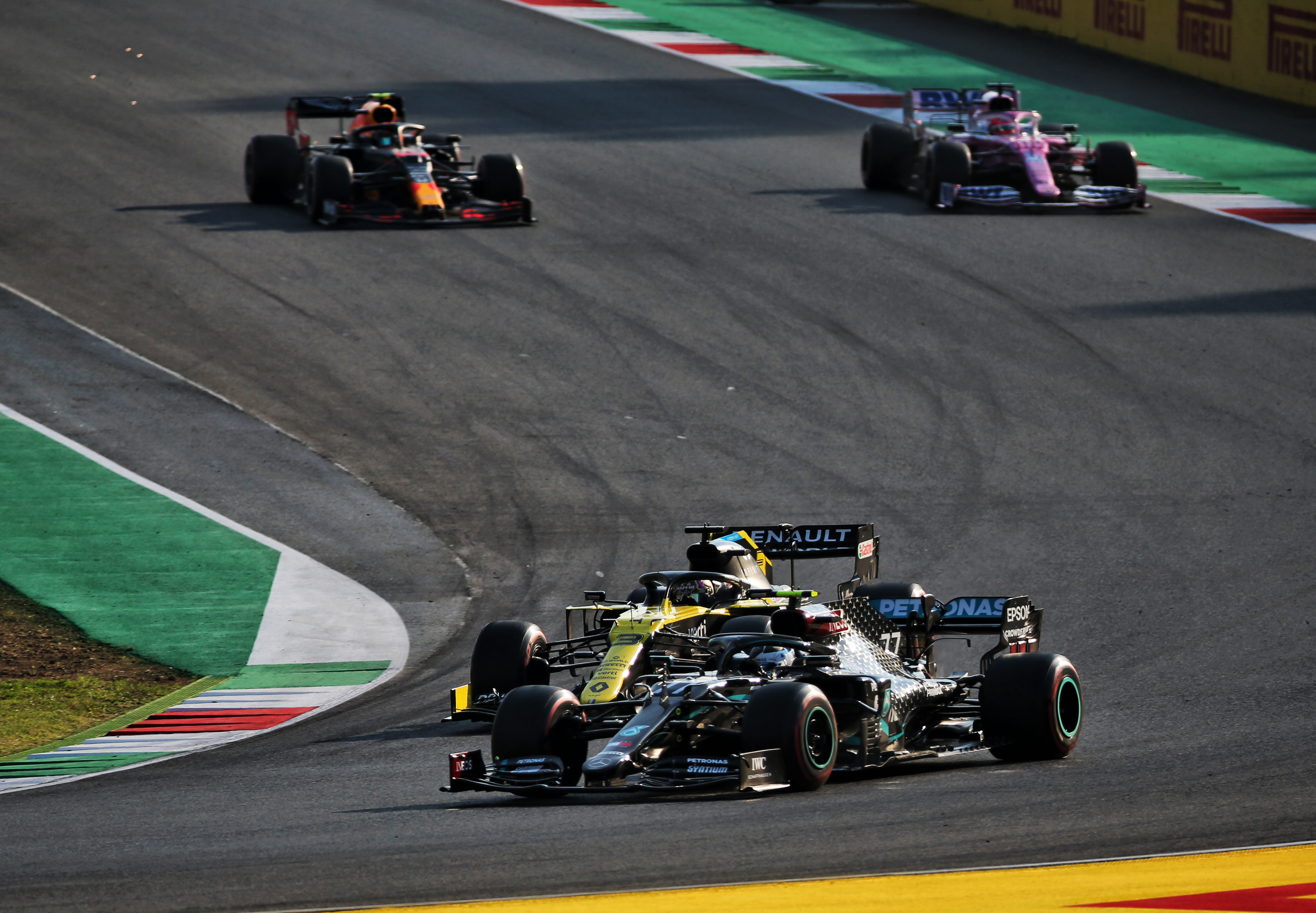 Valtteri Bottas Mercedes Daniel Ricciardo Renault Tuscan Grand Prix 2020 Mugello