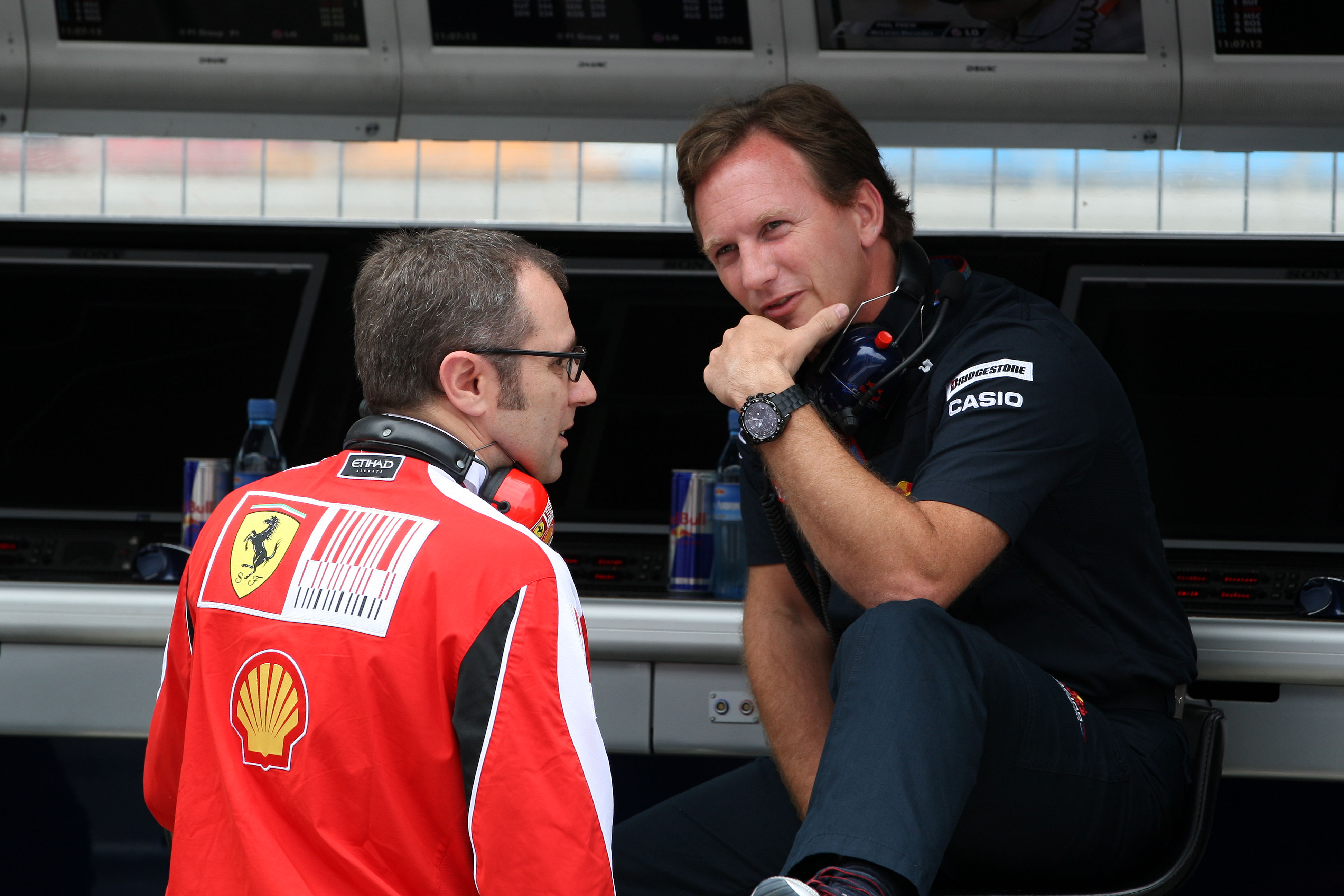 Stefano Domenicali Christian Horner 2010