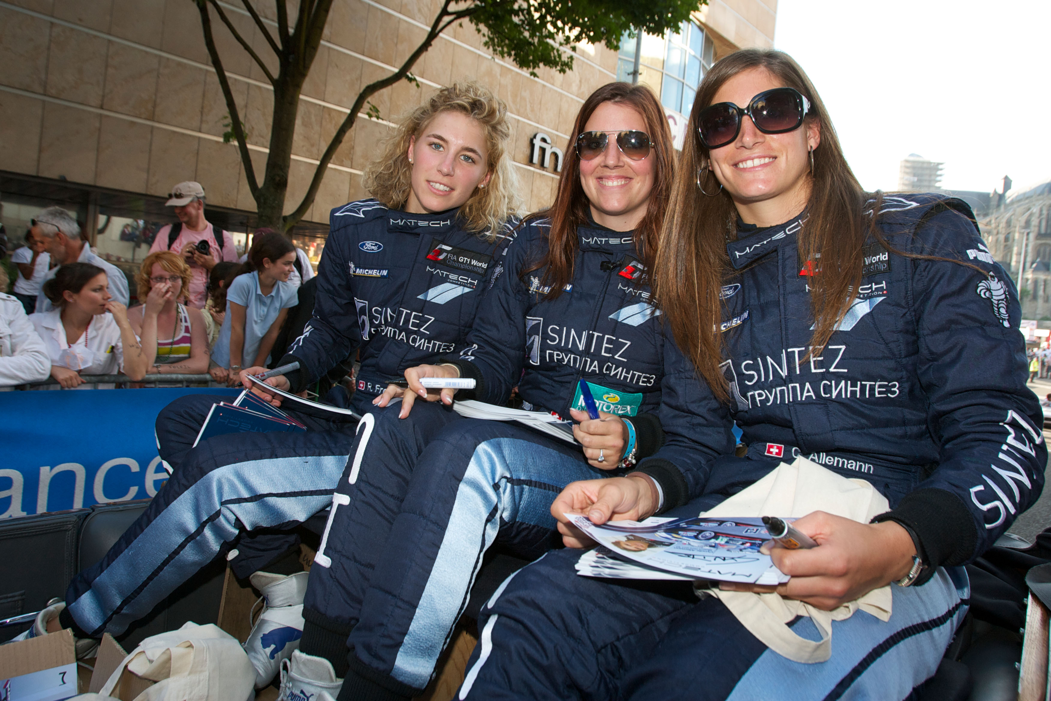 Rahel Frey, Natacha Gachnang and Cyndie Allemann Le Mans 2010