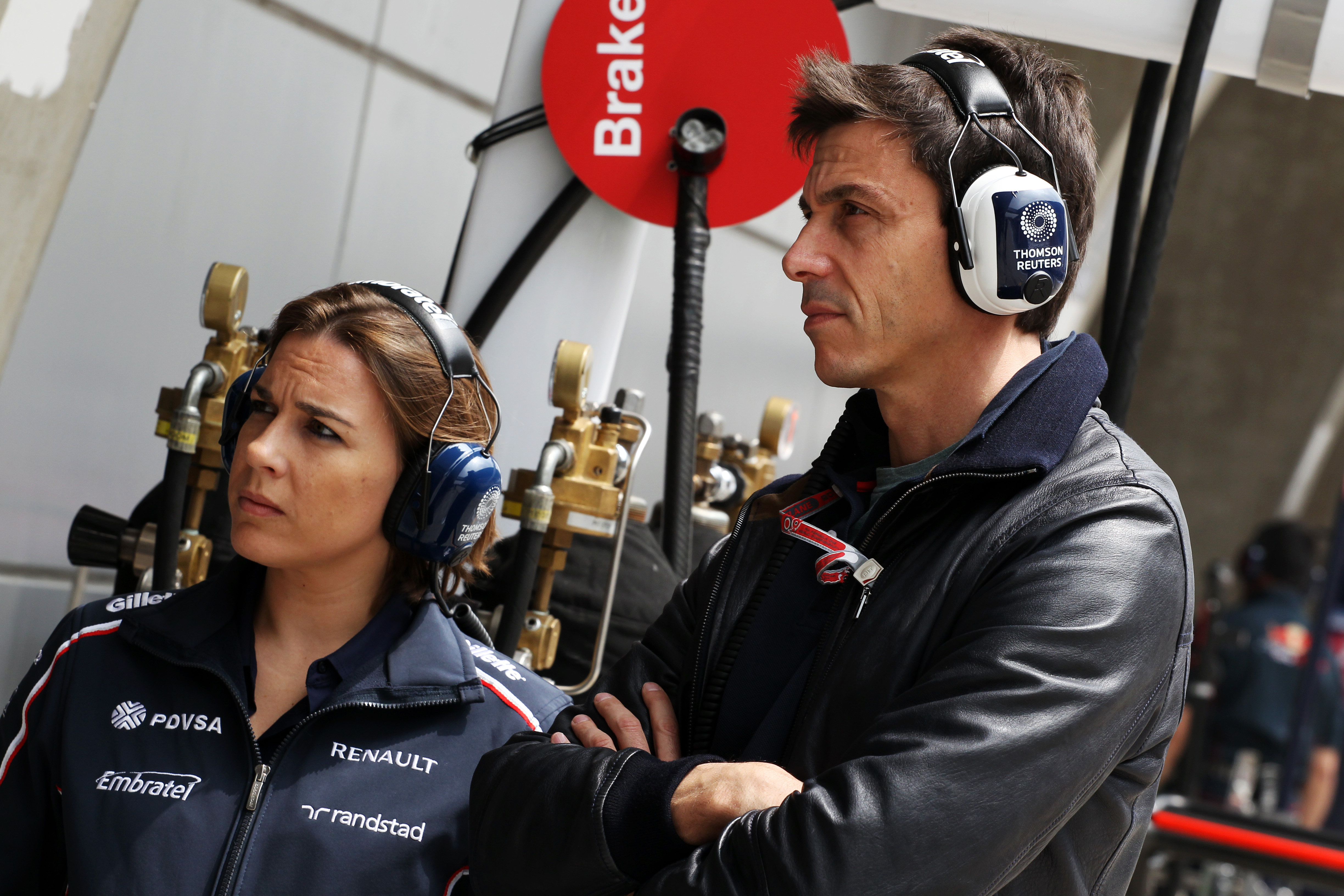 Claire Williams Toto Wolff 2012