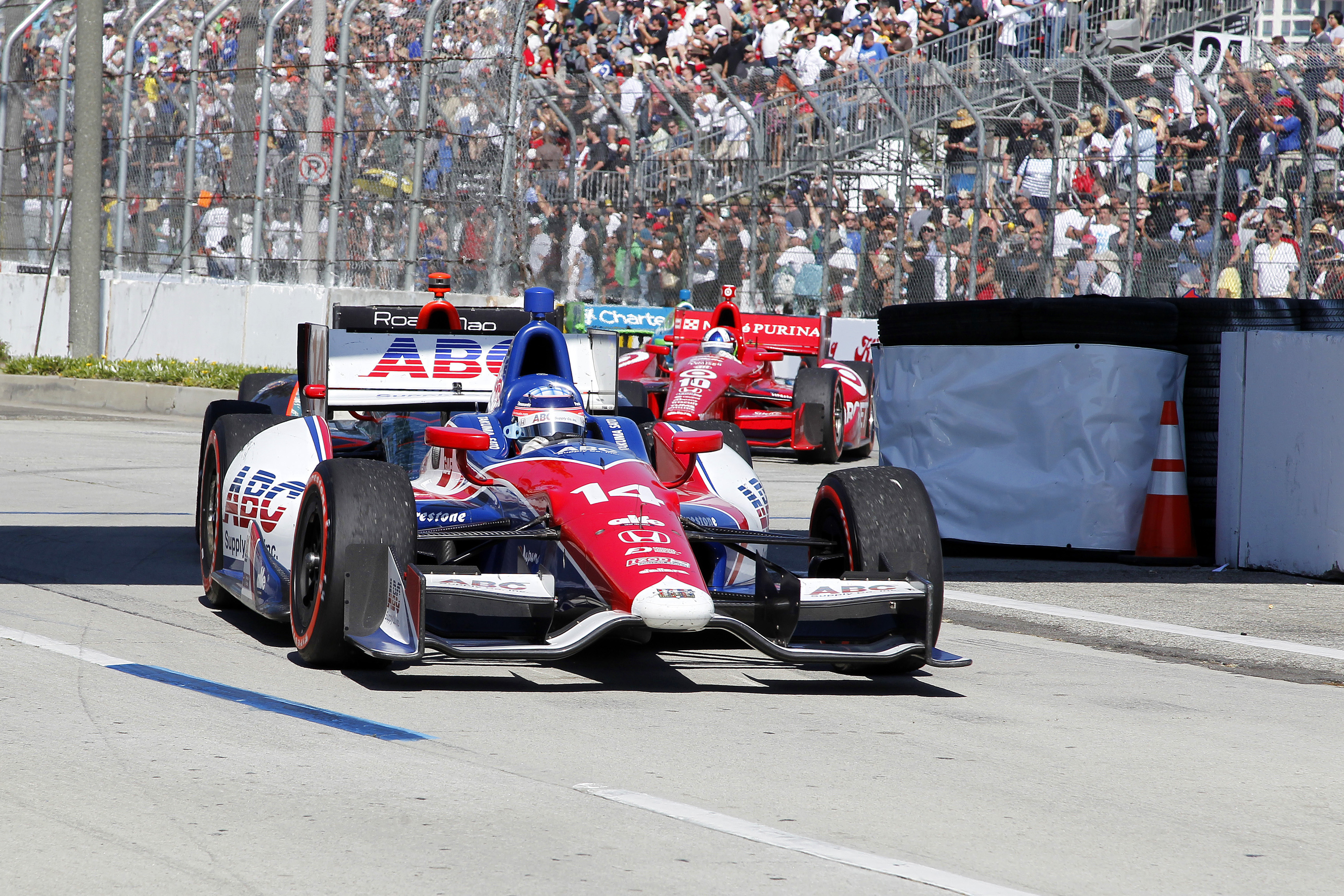 Takuma Sato Foyt Long Beach IndyCar 2013