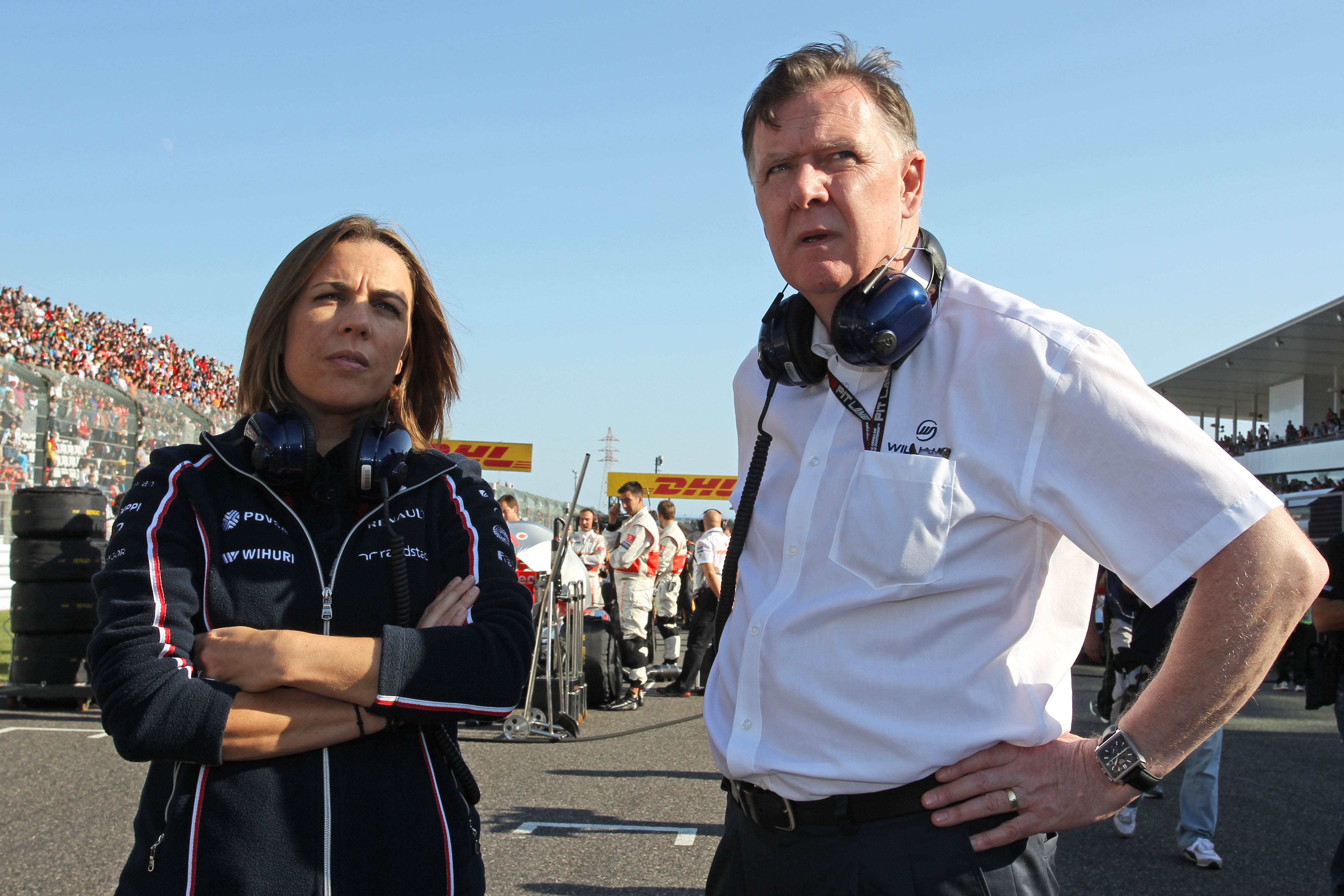 Claire Williams Mike O'Driscoll Williams F1 2013