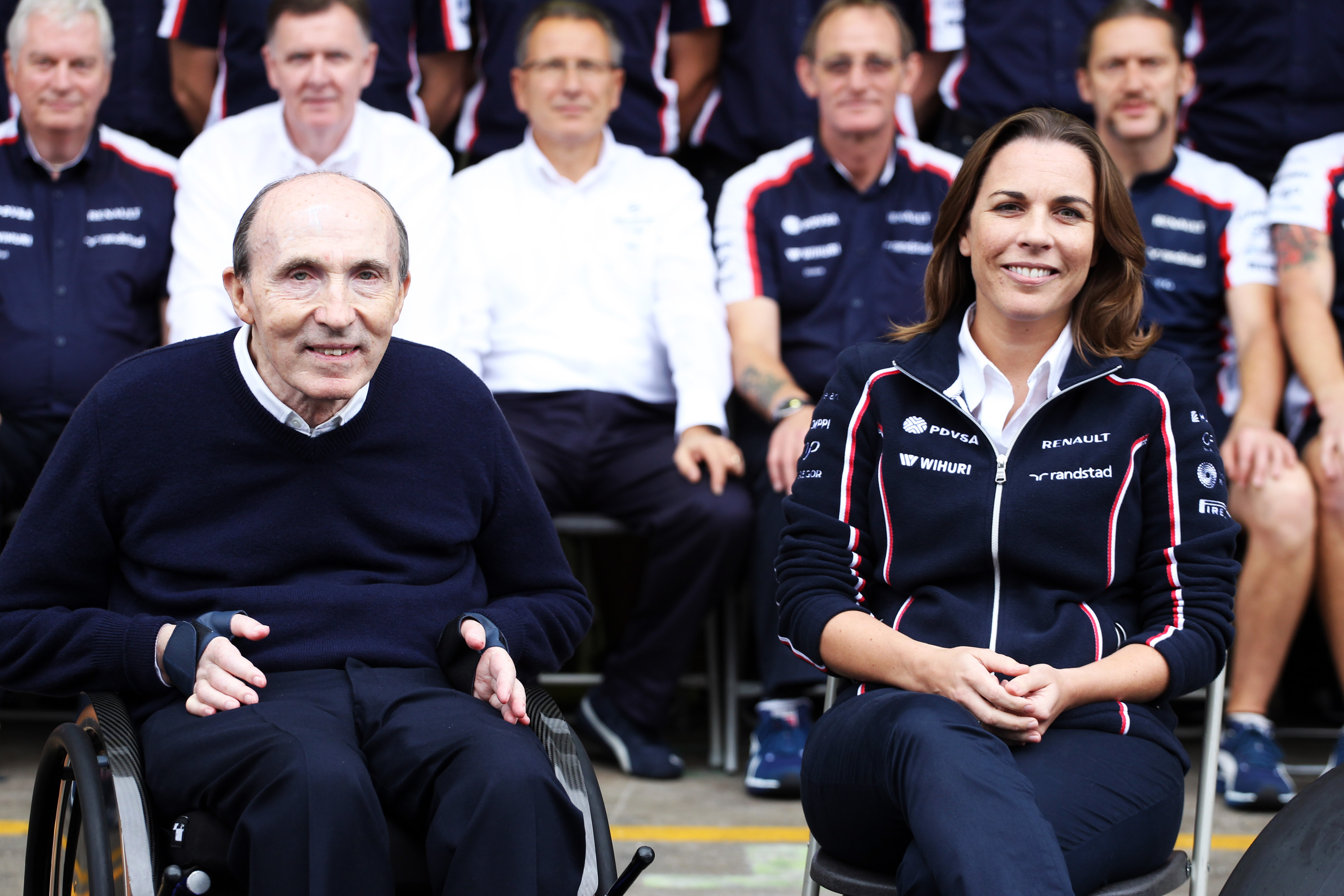 Frank Williams Claire Williams 2013