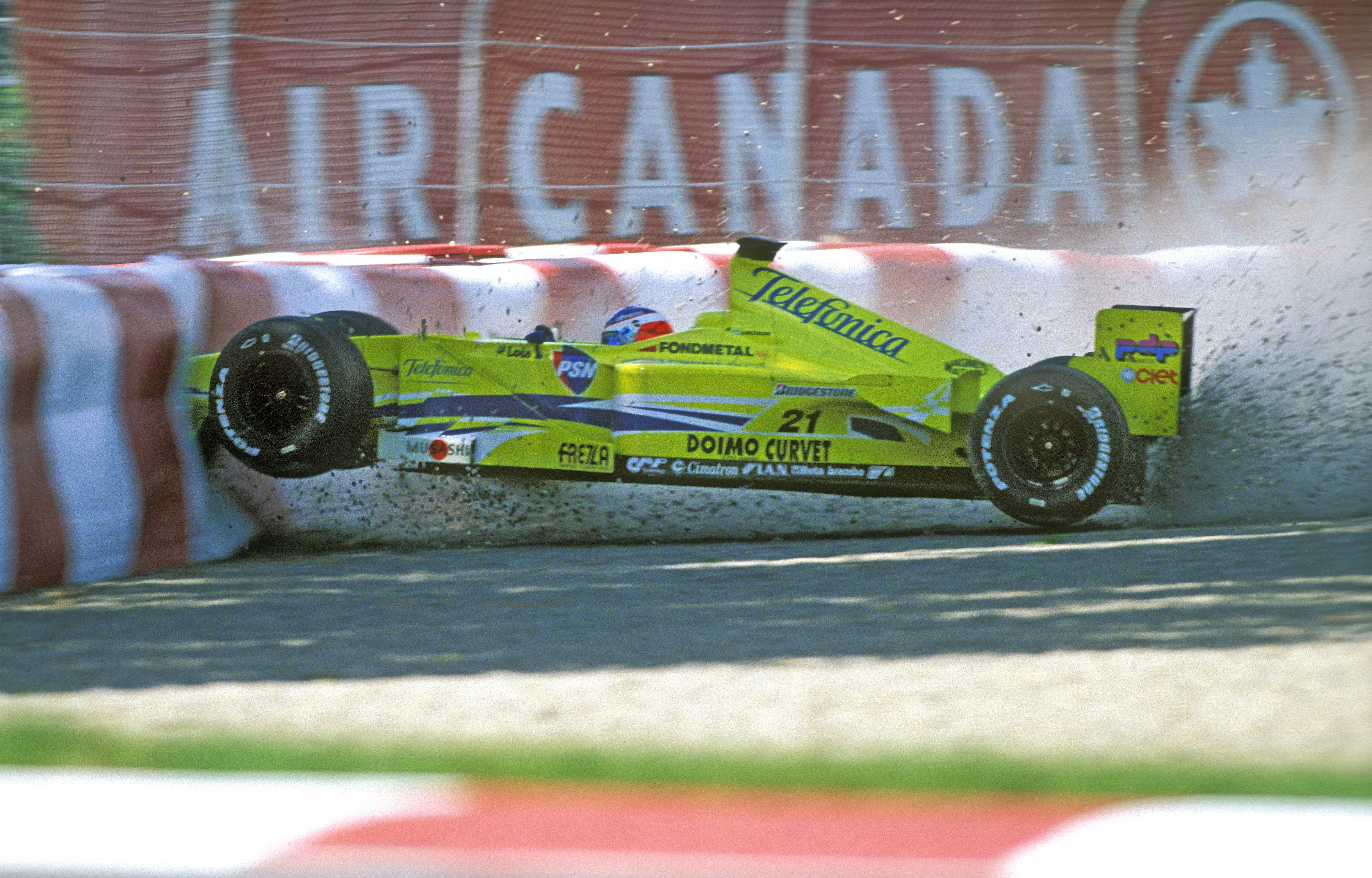 Gaston Mazzacane Minardi F1 crash 2000