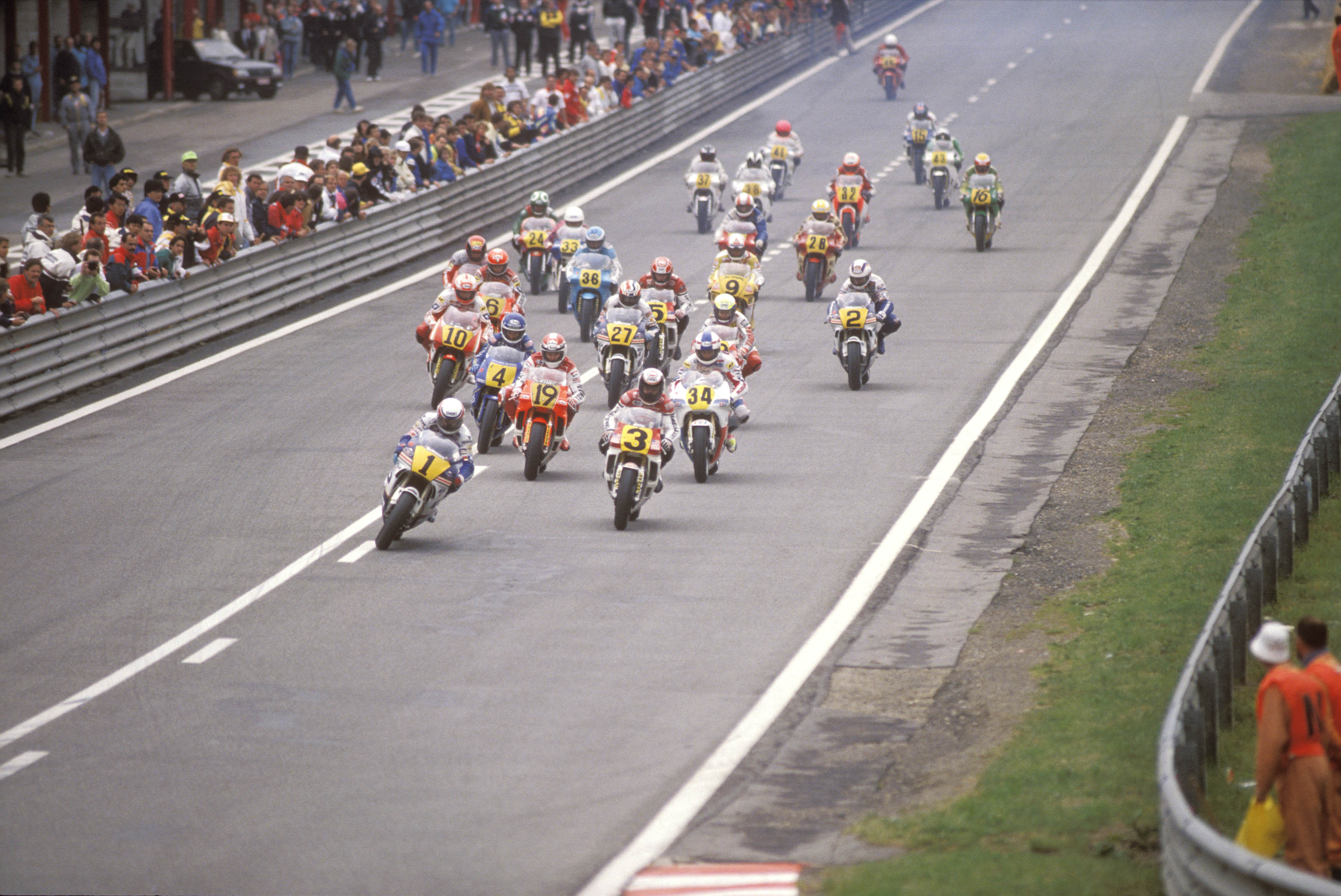 Lawson And Rainey Race Start, Spa 1989